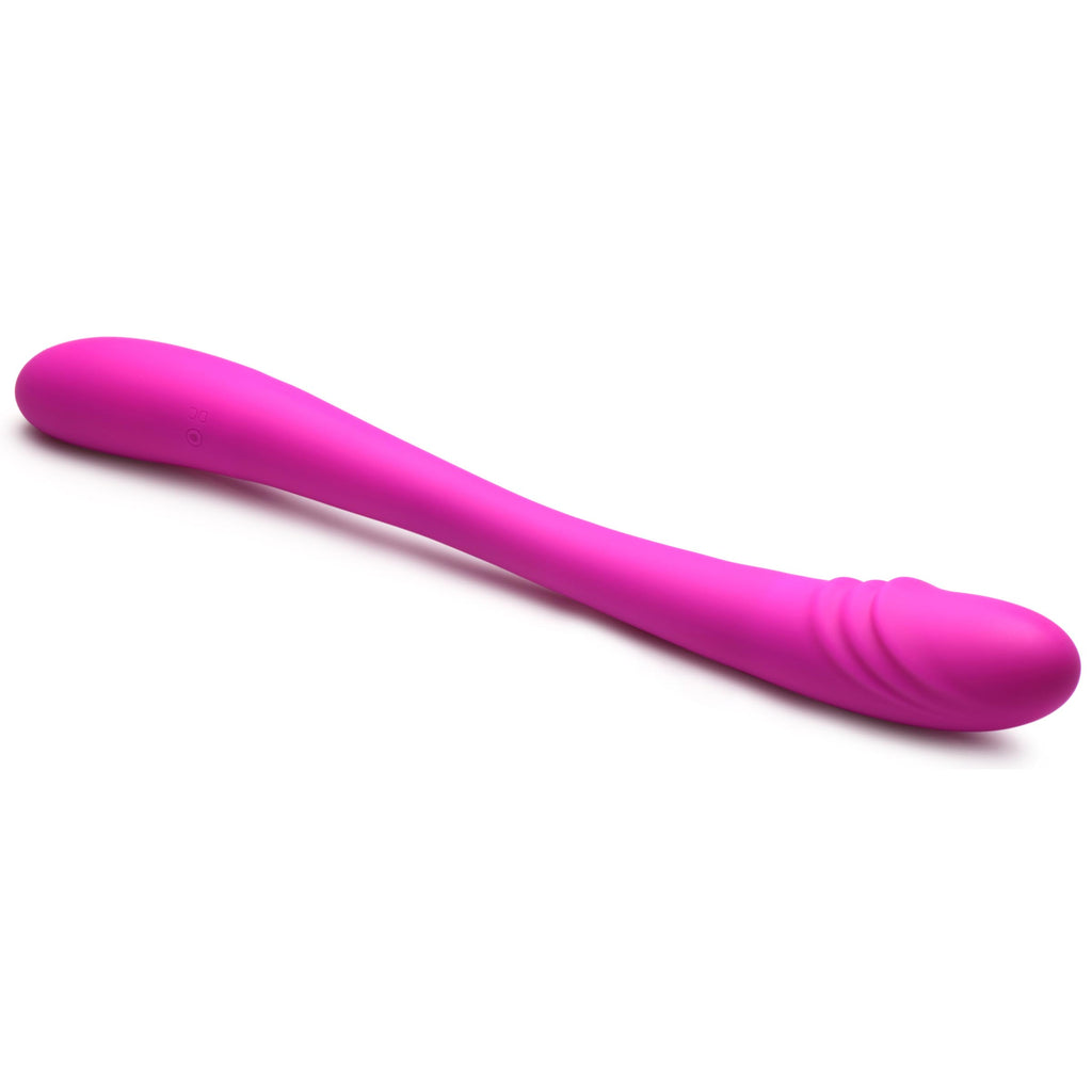 Inmi 7X Double Team Silicone Double Dildo with Remote Purple