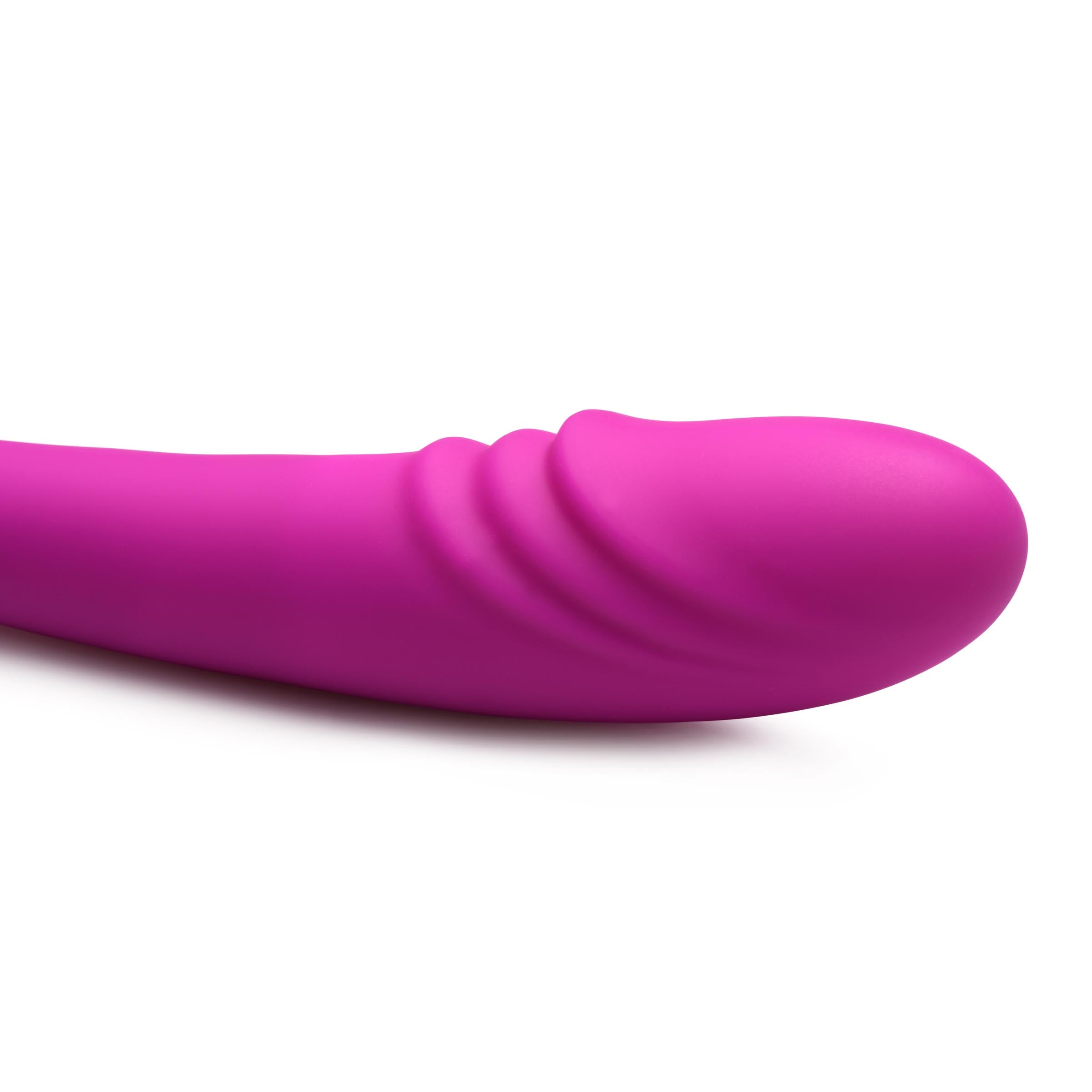 Inmi 7X Double Team Silicone Double Dildo with Remote Purple