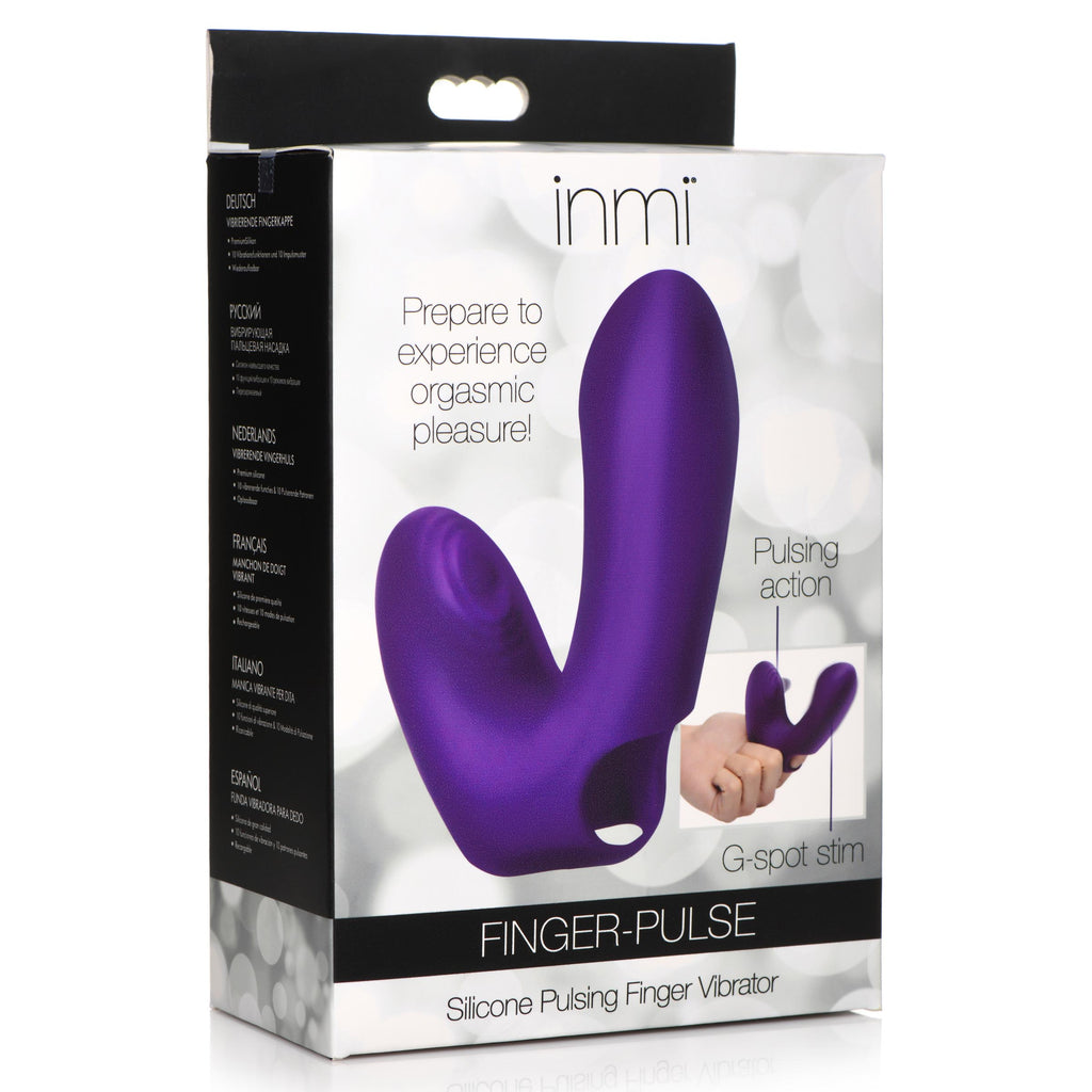 Inmi Finger-Pulse Silicone Pulsing Finger Vibrator Purple