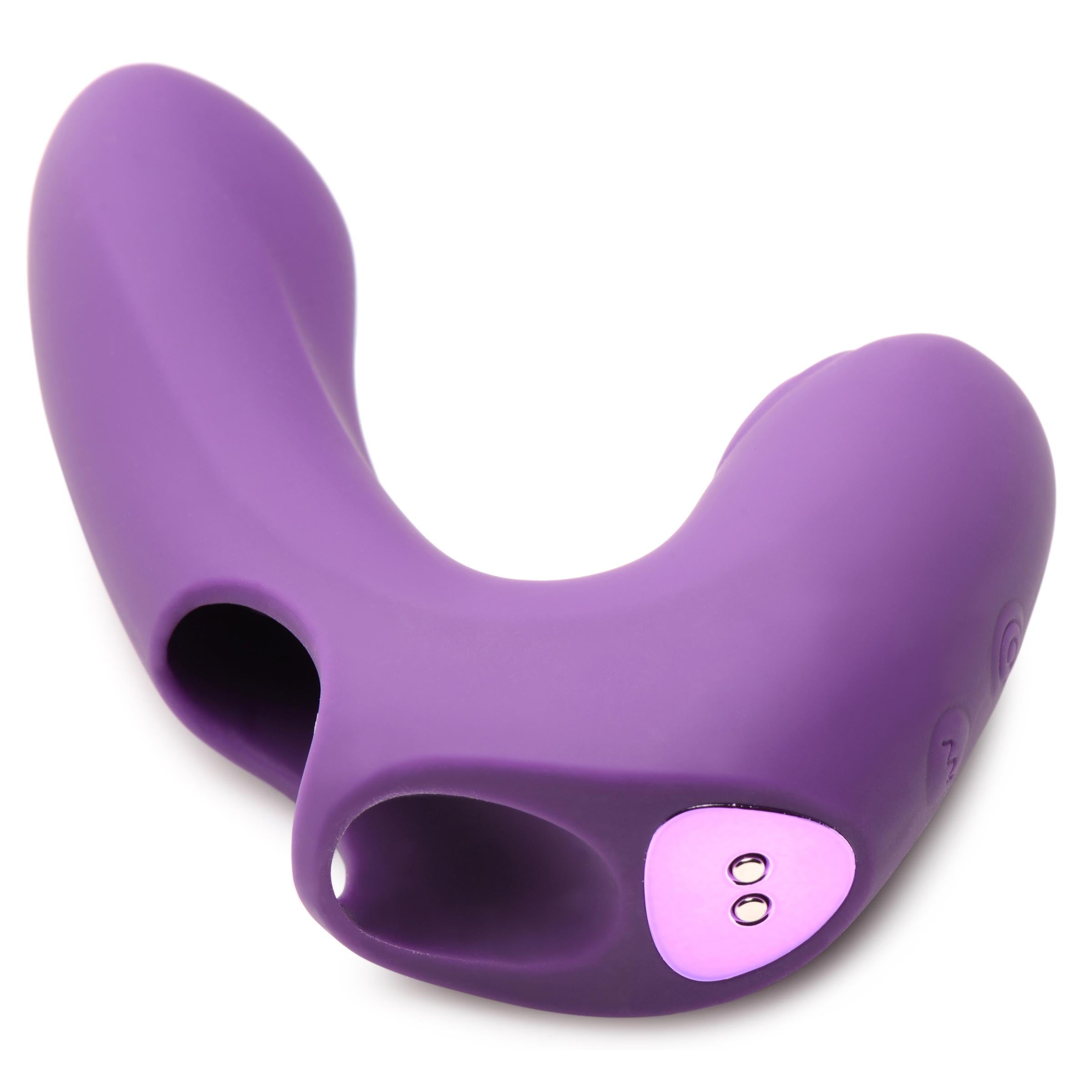 Inmi Finger-Pulse Silicone Pulsing Finger Vibrator Purple