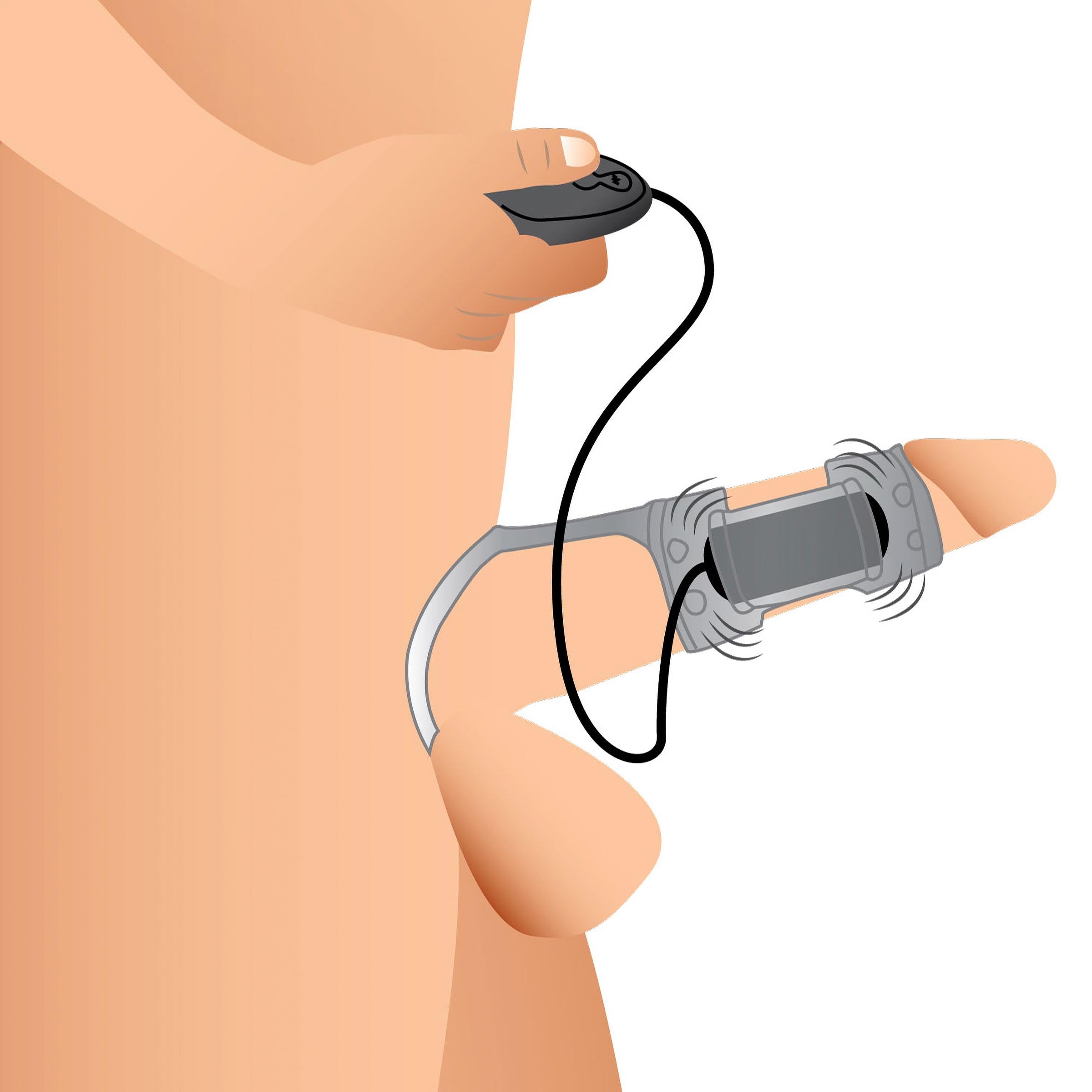 Trinity Men 20X Dual Cock Teaser with Cock and Ball Ring Clear