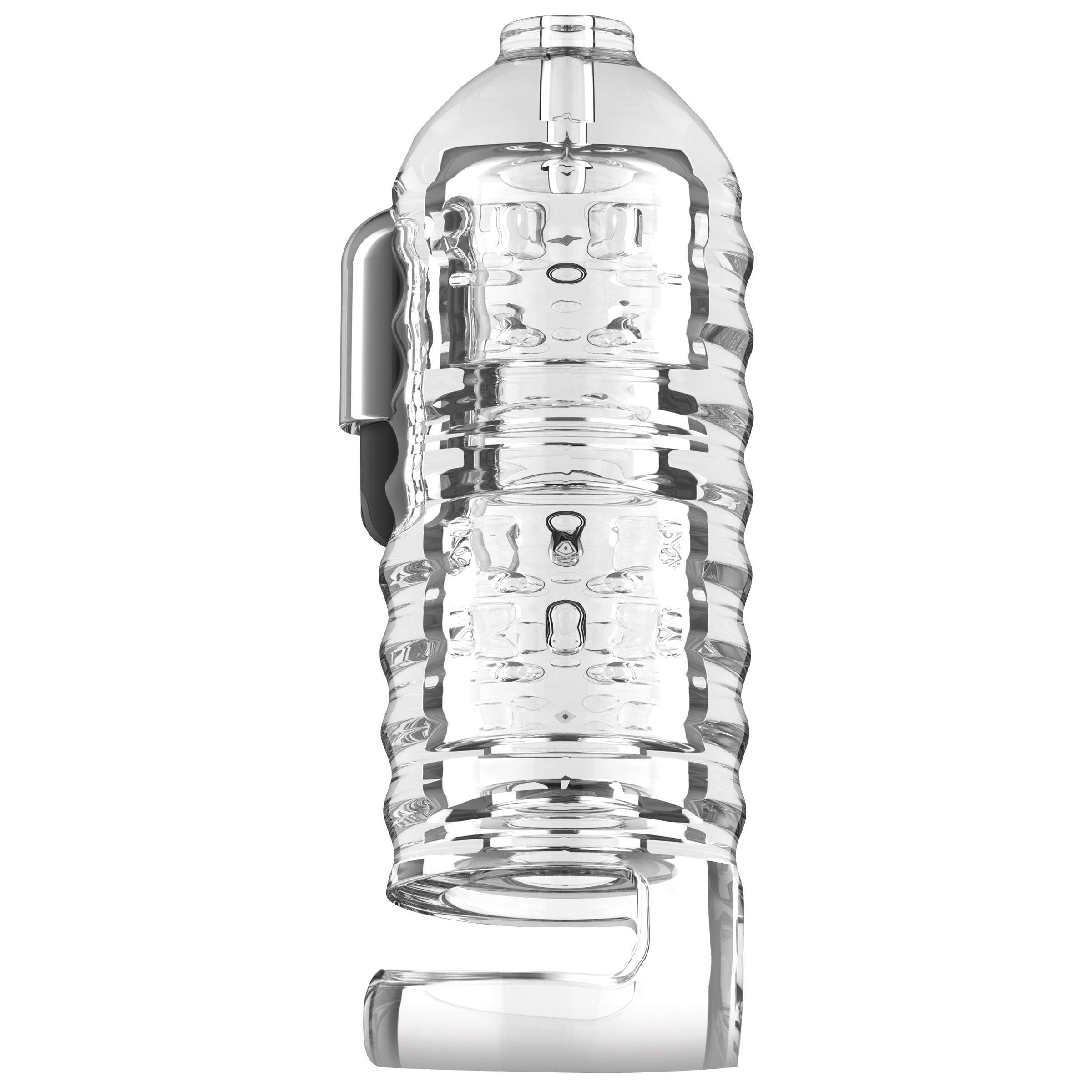 LoveBotz Milker Masturbator with Ball Strap Clear