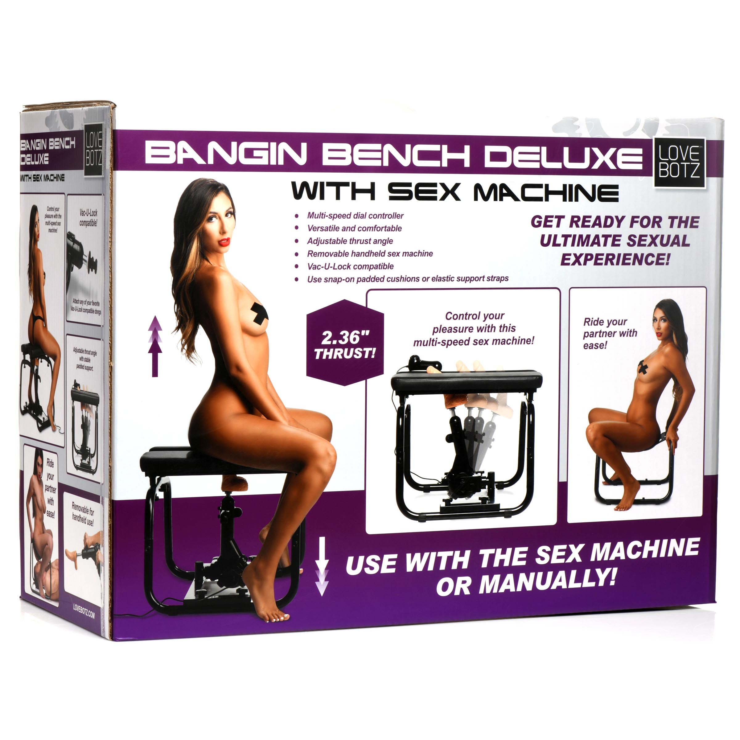 LoveBotz Deluxe Bangin Bench with Sex Machine Black