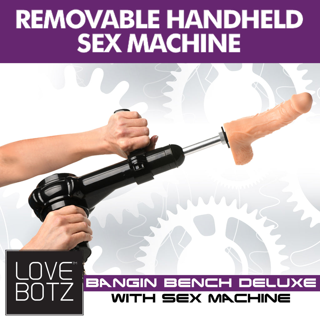 LoveBotz Deluxe Bangin Bench with Sex Machine Black