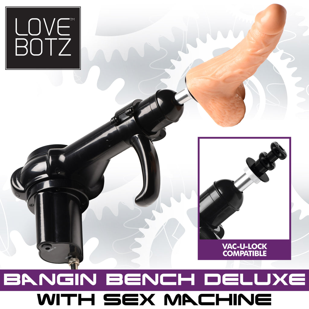 LoveBotz Deluxe Bangin Bench with Sex Machine Black