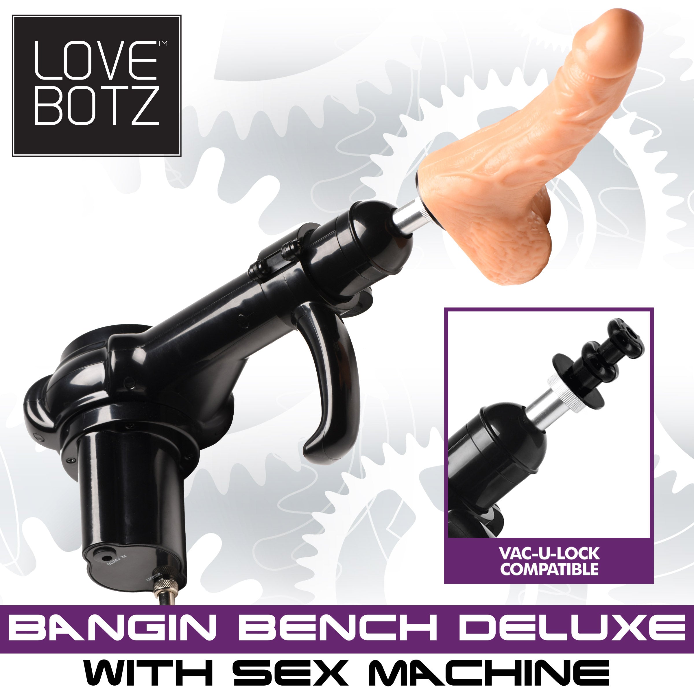 LoveBotz Deluxe Bangin Bench with Sex Machine Black