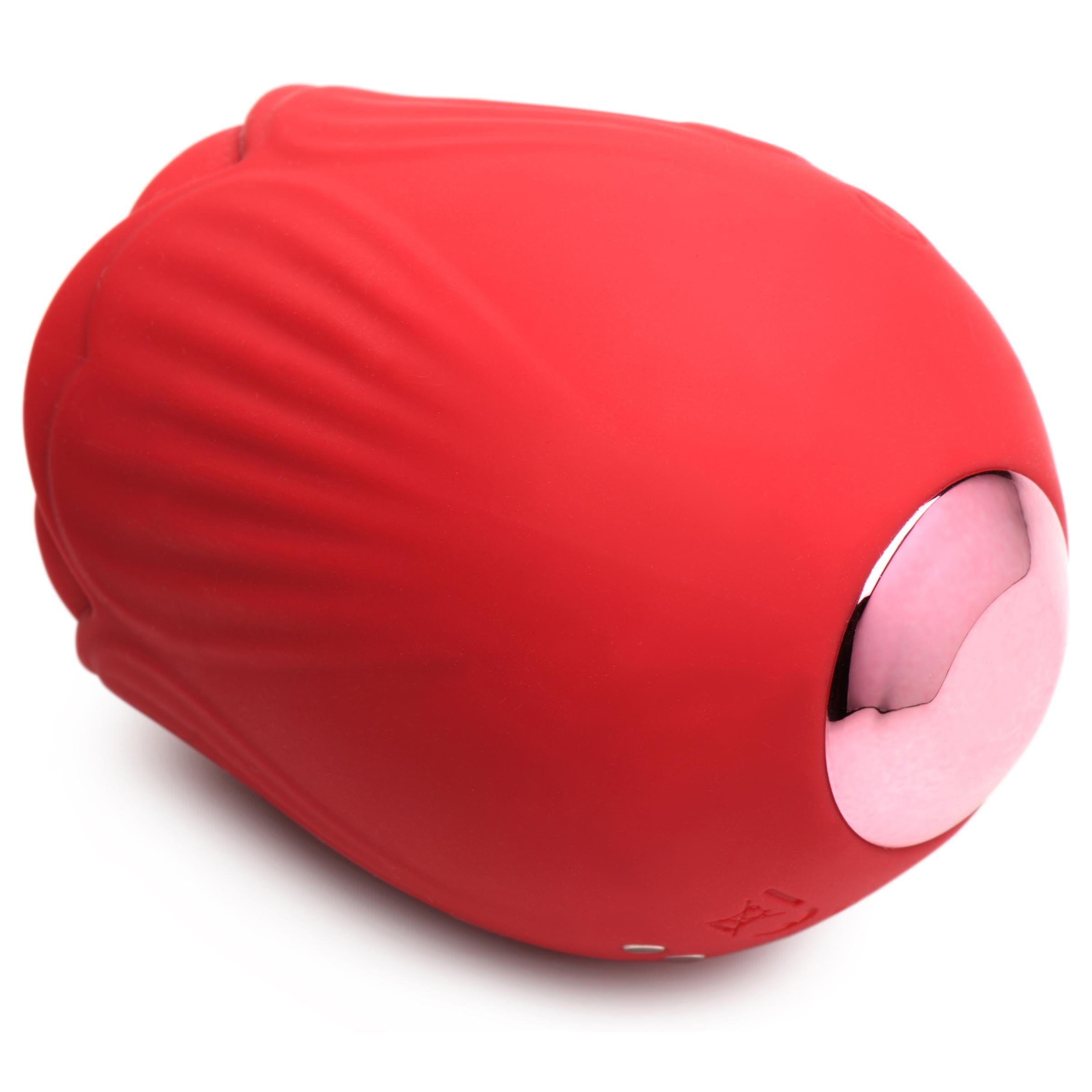 Bloomgasm 10X French Rose Licking and Vibrating Stimulator Red
