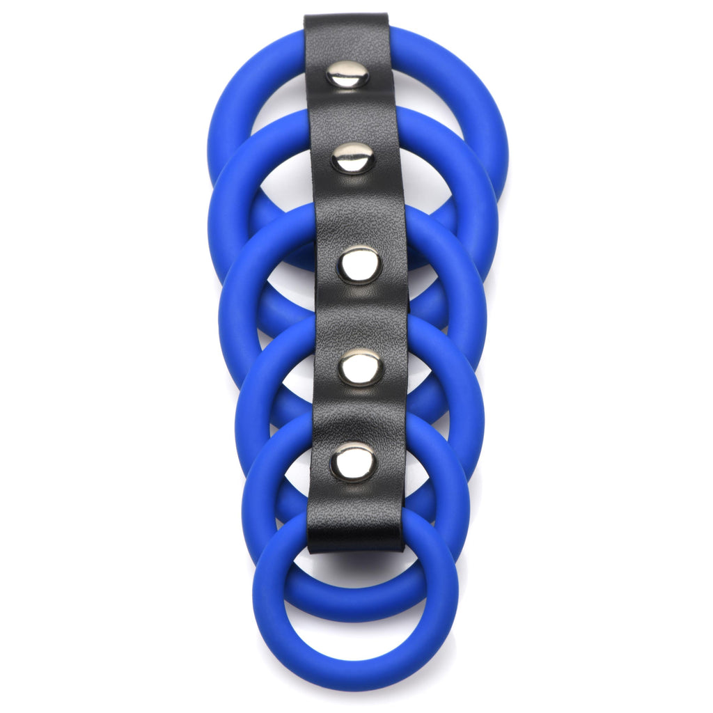 Strict Silicone Gates of Hell Chastity Device Blue