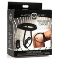 Master Series P-Spot Plugger 28X Silicone Prostate Plug with Comfort Harness and Remote Control Black
