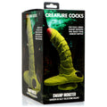 Creature Cocks Swamp Monster Green Scaly Silicone Dildo Green