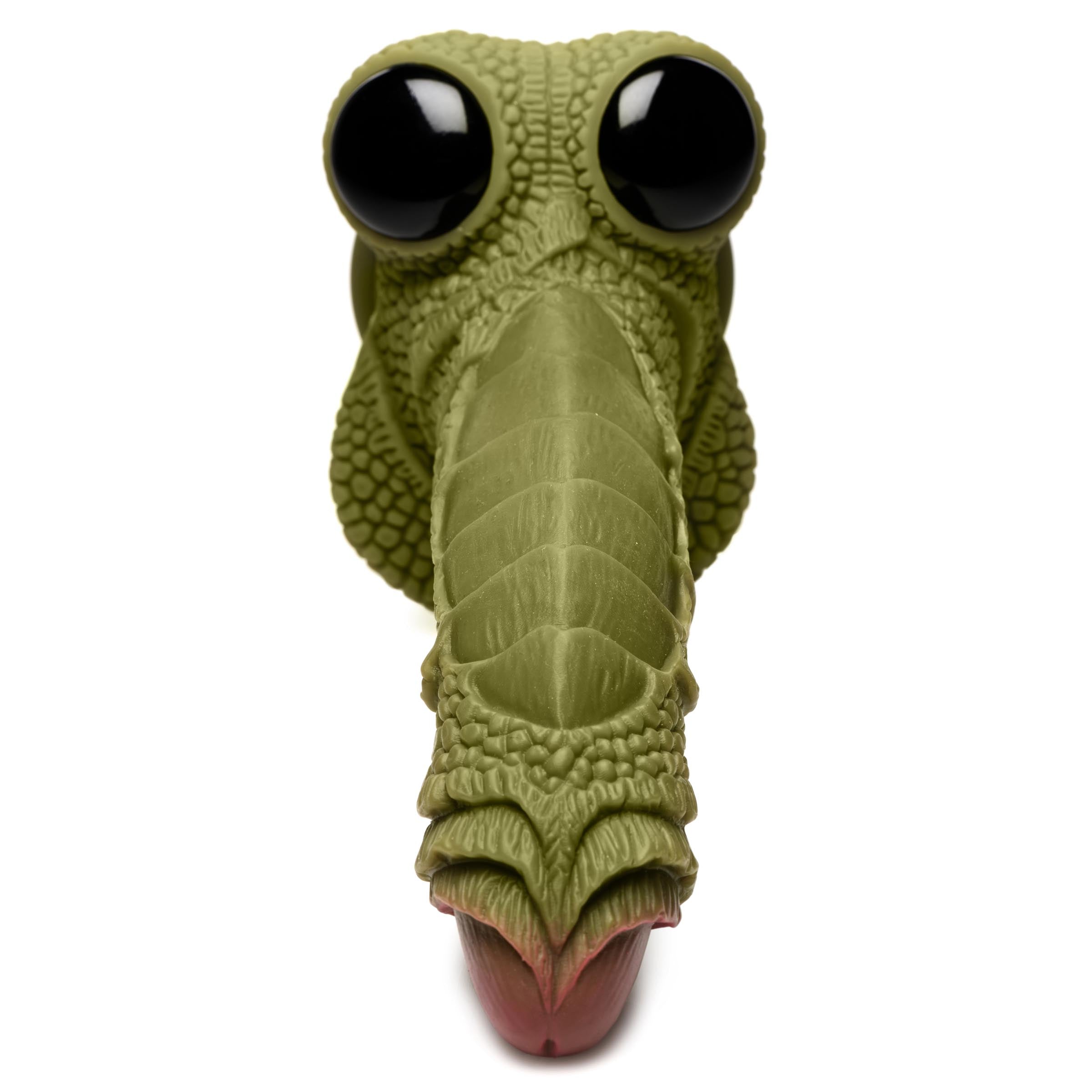 Creature Cocks Swamp Monster Green Scaly Silicone Dildo Green