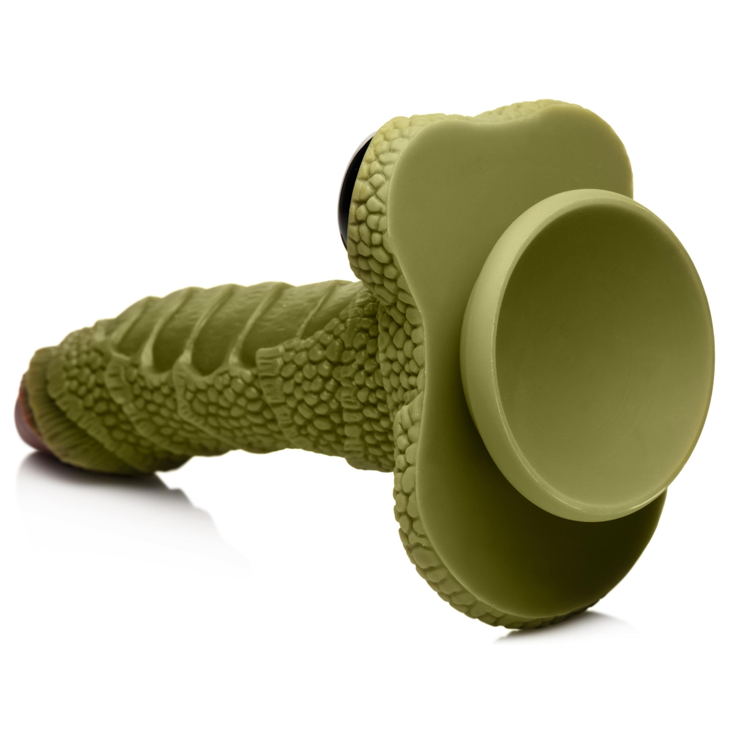 Creature Cocks Swamp Monster Green Scaly Silicone Dildo Green