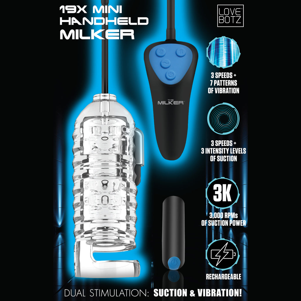 LoveBotz 19X Mini Handheld Milker Multi