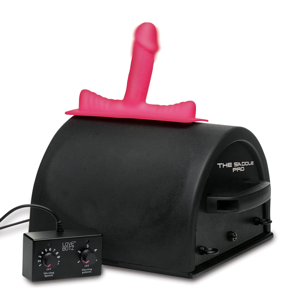 LoveBotz 50X Saddle Pro Sex Machine with 4 Attachments Black