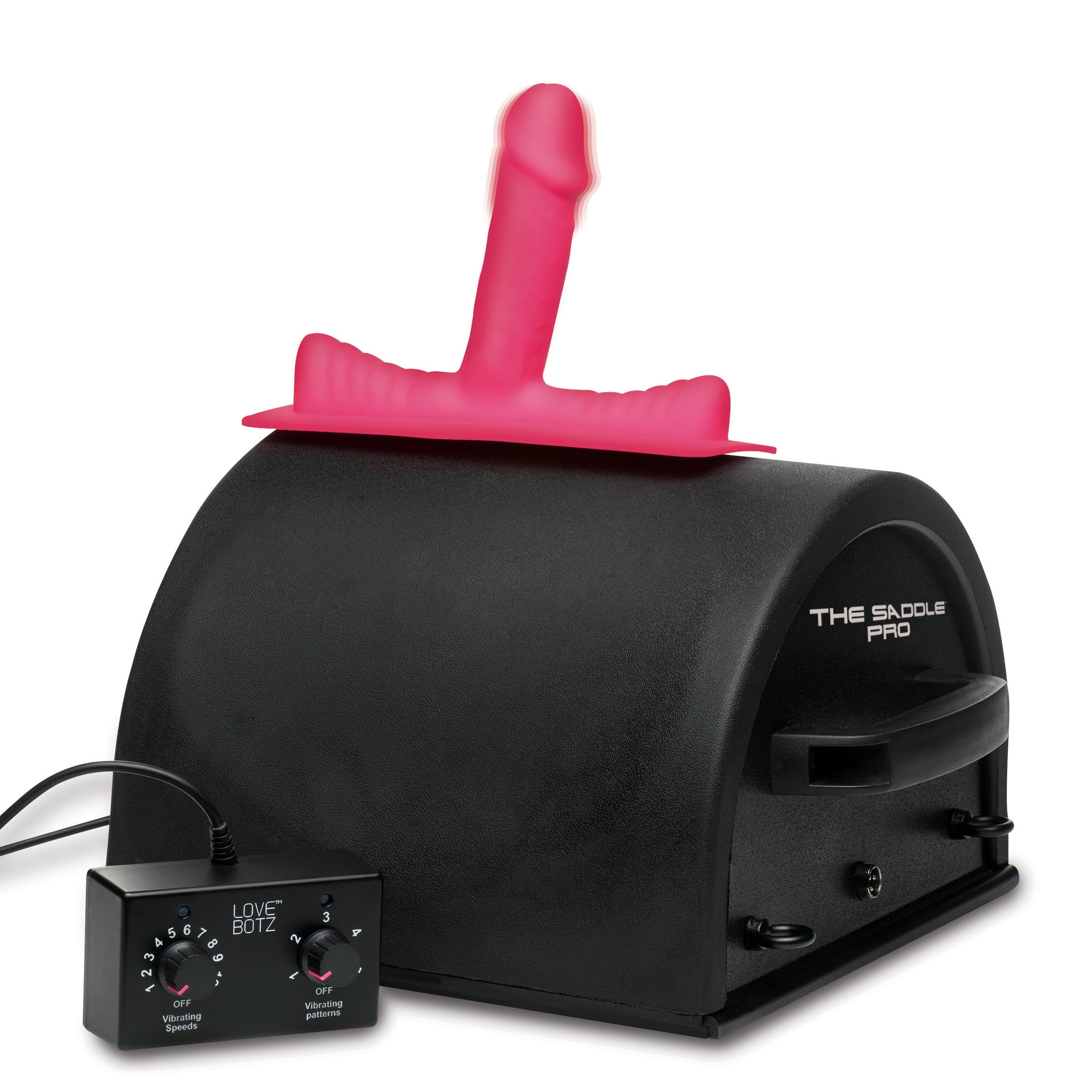 LoveBotz 50X Saddle Pro Sex Machine with 4 Attachments Black