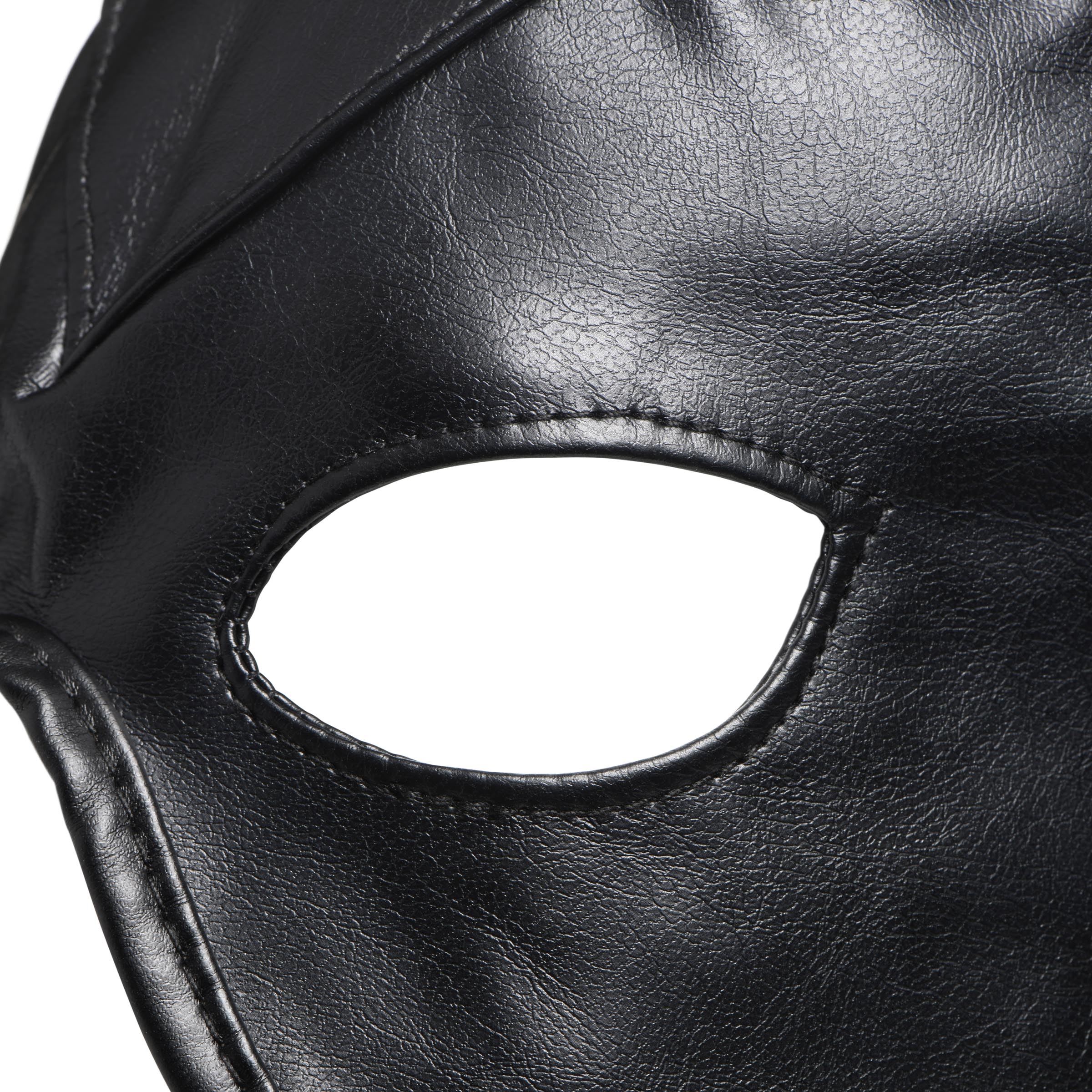Master Series Fetish Hood with Horns Black