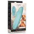 Inmi 28X Wave Slider Vibrating Silicone Pad with Remote Blue