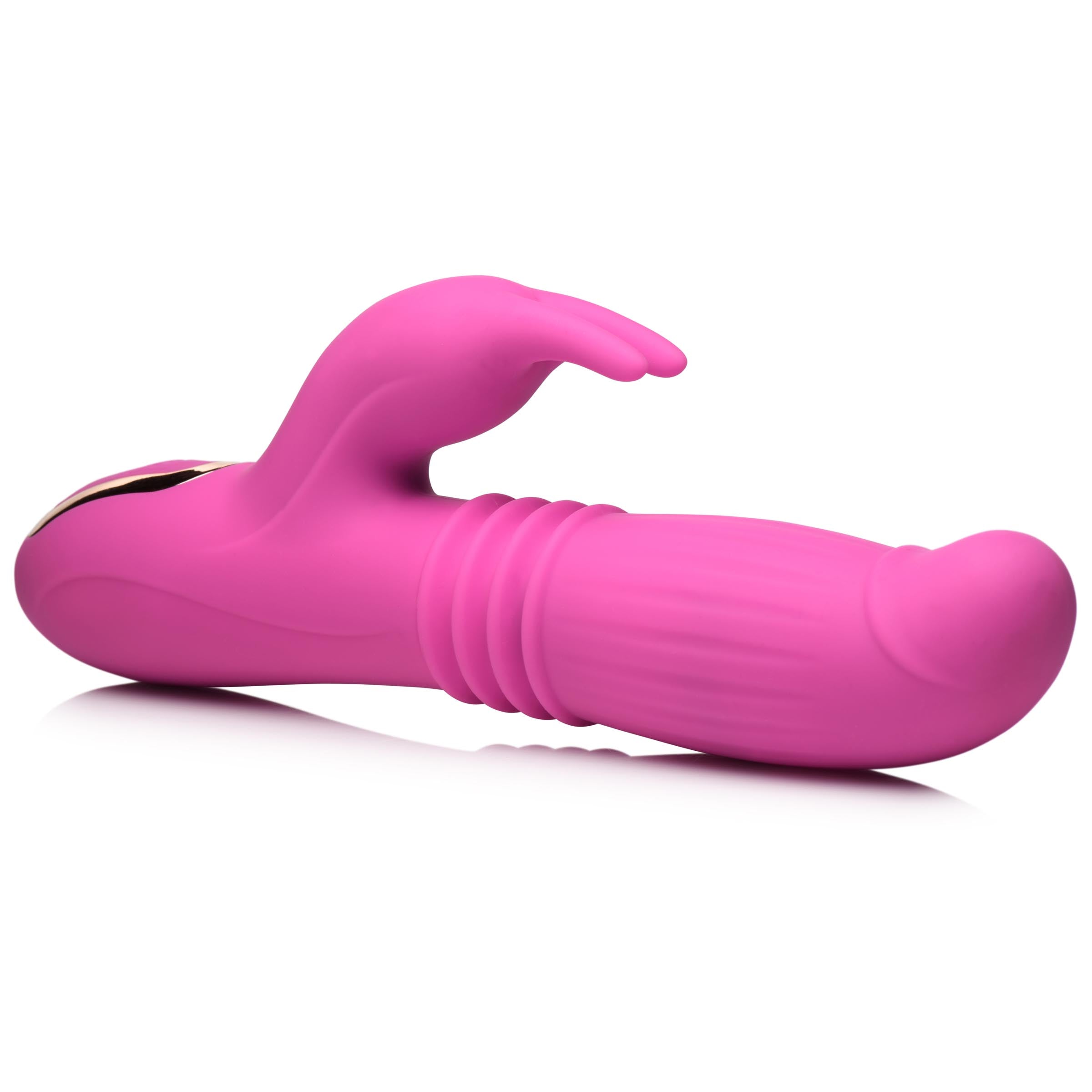 Inmi 35X Lil Swell Thrusting and Swelling Silicone Rabbit Vibrator Pink