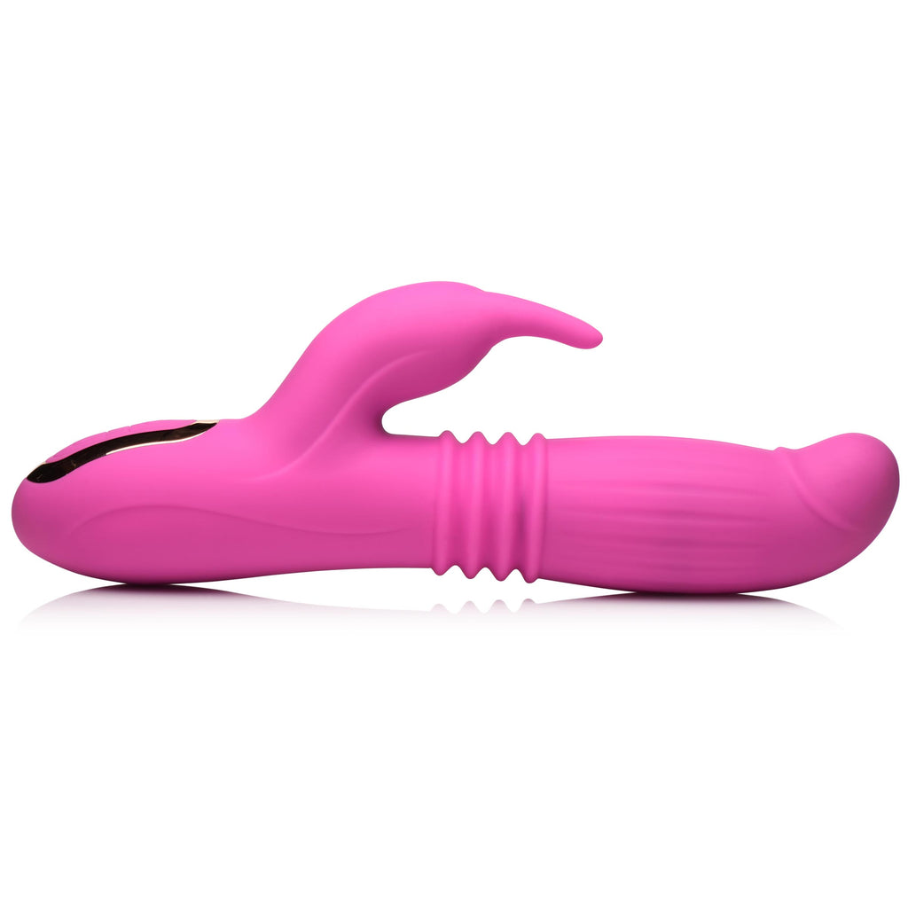 Inmi 35X Lil Swell Thrusting and Swelling Silicone Rabbit Vibrator Pink