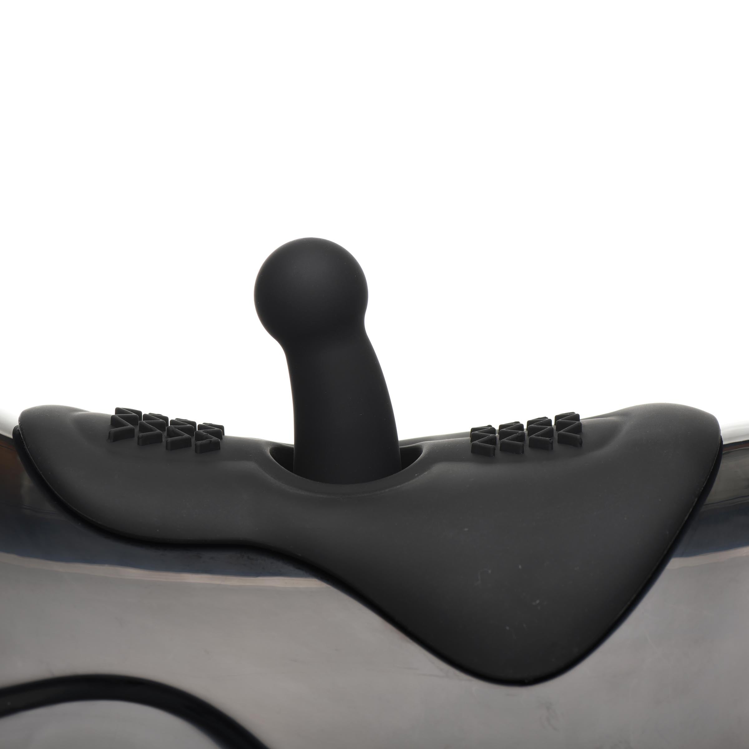 LoveBotz The Bucking Saddle 10X Thrusting and Vibrating Saddle Sex Machine Black