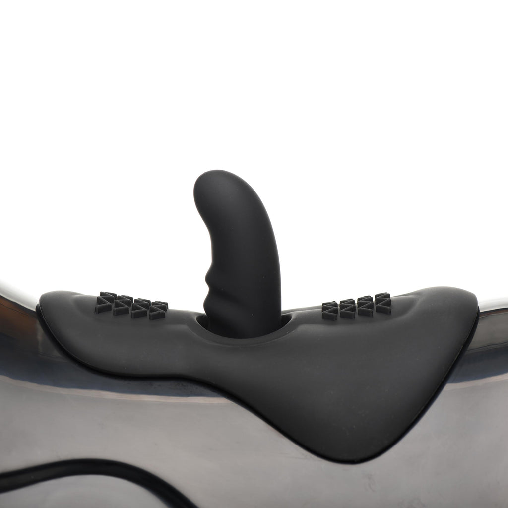LoveBotz The Bucking Saddle 10X Thrusting and Vibrating Saddle Sex Machine Black