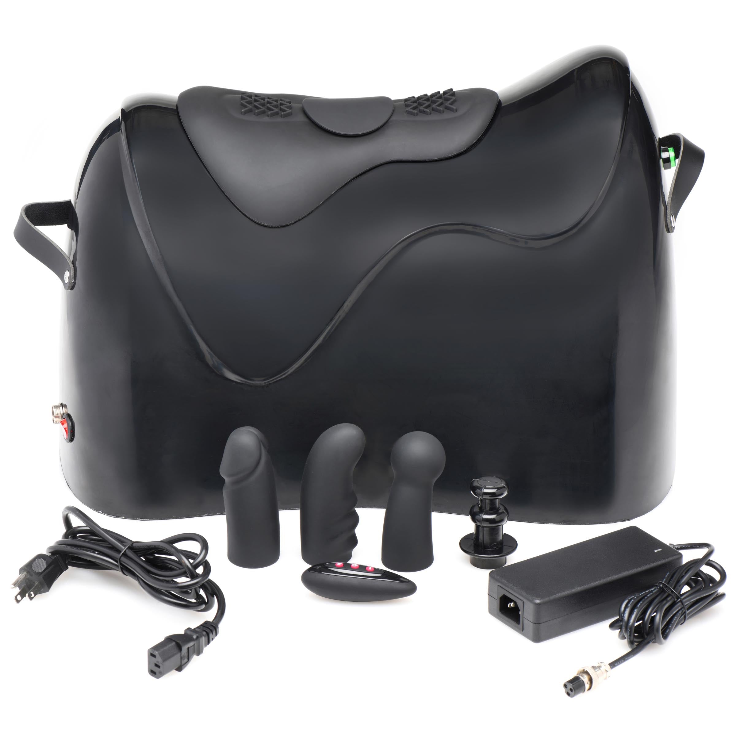 LoveBotz The Bucking Saddle 10X Thrusting and Vibrating Saddle Sex Machine Black