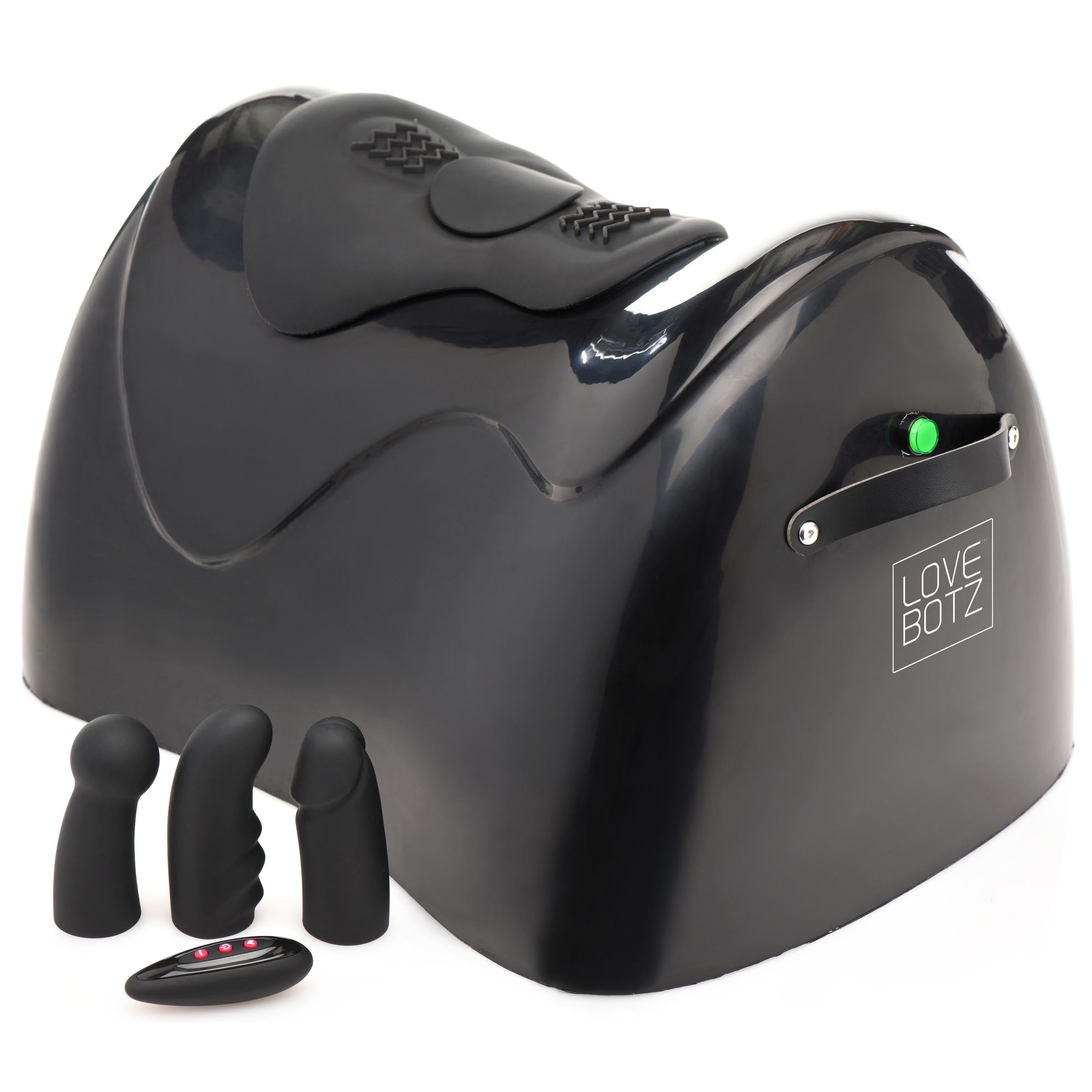 LoveBotz The Bucking Saddle 10X Thrusting and Vibrating Saddle Sex Machine Black