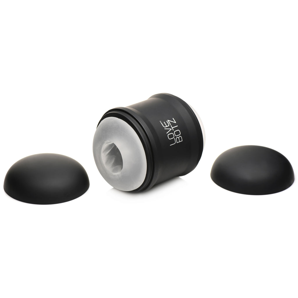 LoveBotz 10X Cyber Stroke Vibrating Masturbator Black