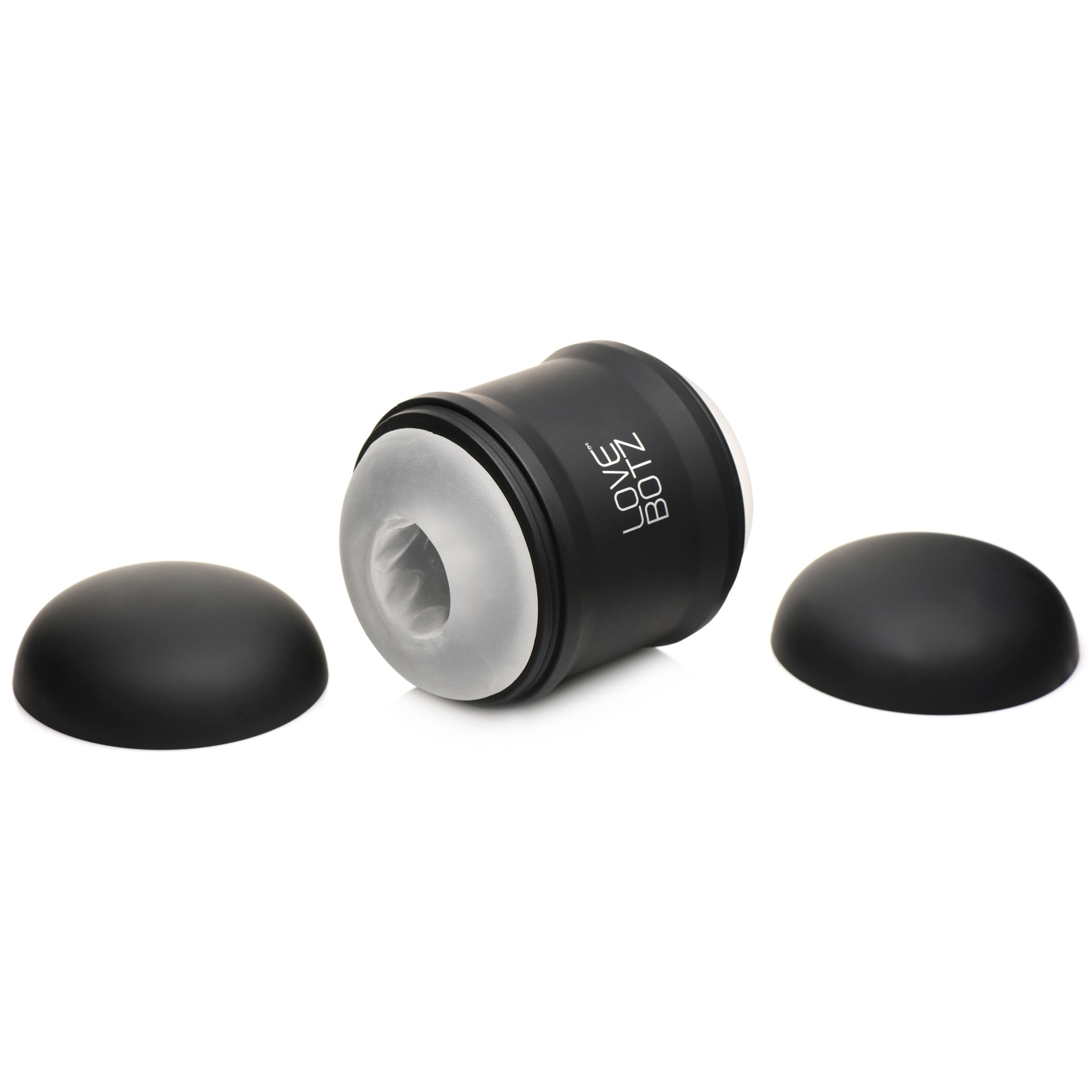 LoveBotz 10X Cyber Stroke Vibrating Masturbator Black