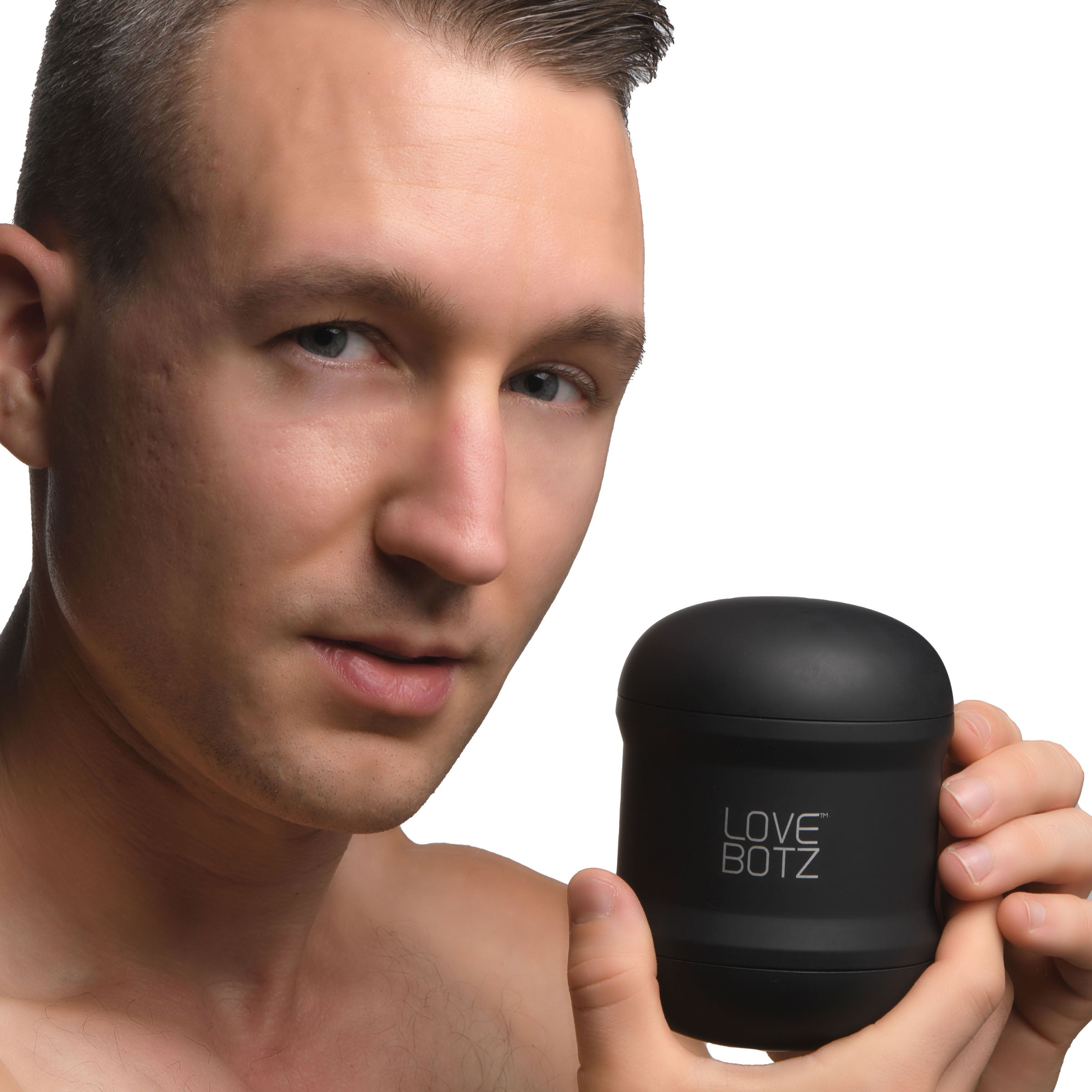 LoveBotz 10X Cyber Stroke Vibrating Masturbator Black