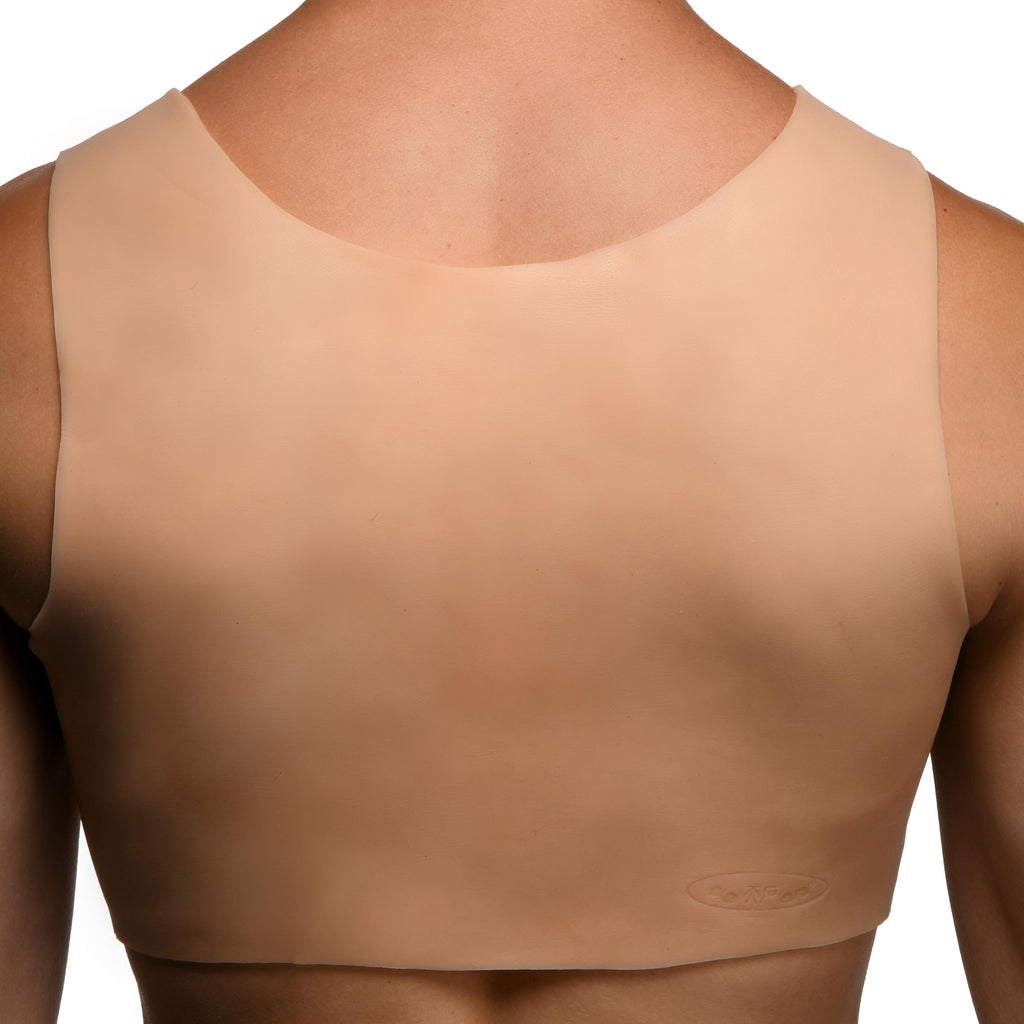 Master Series Perky Pair D-Cup Wearable Silicone Breasts Flesh