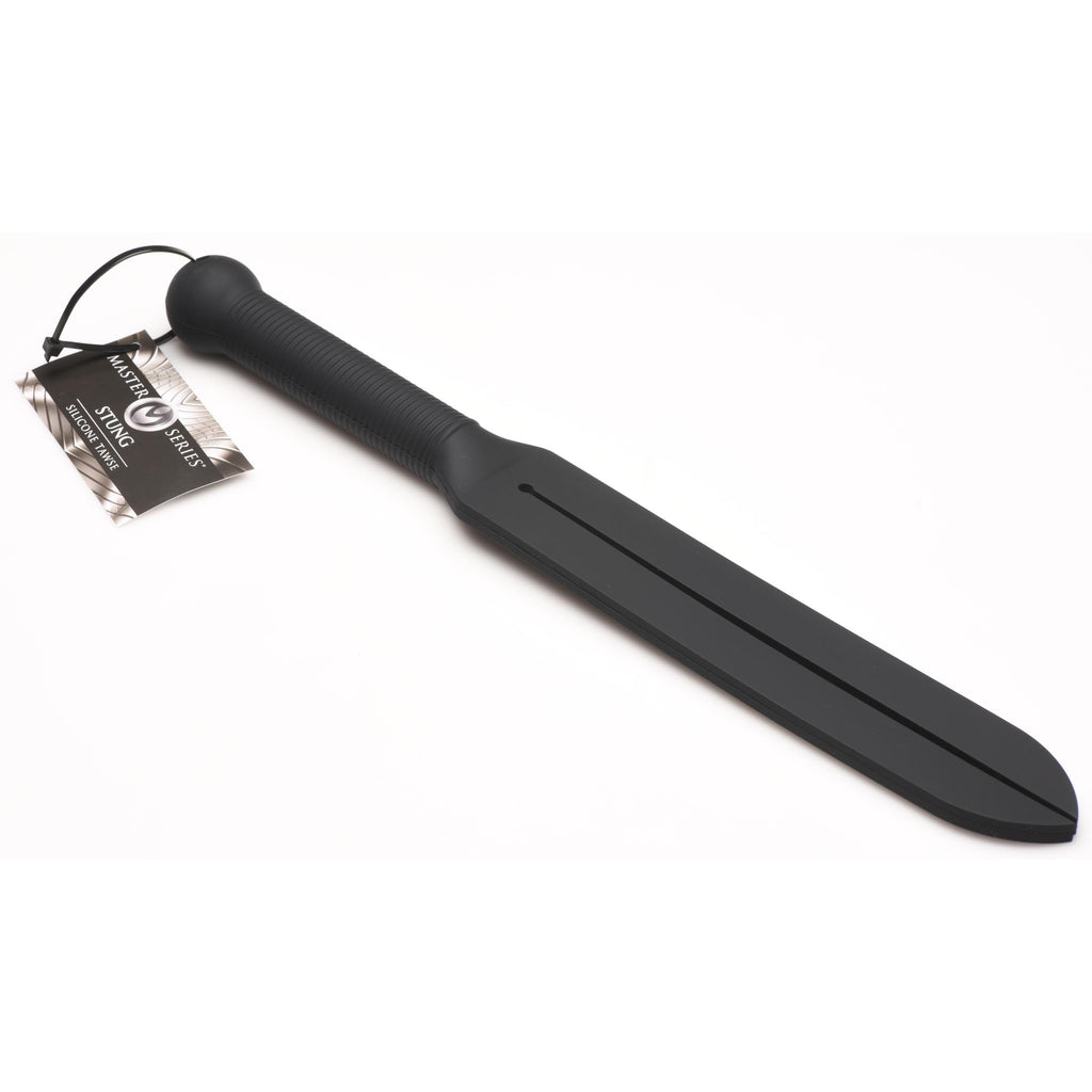 Master Series Stung Silicone Tawse - Red Black