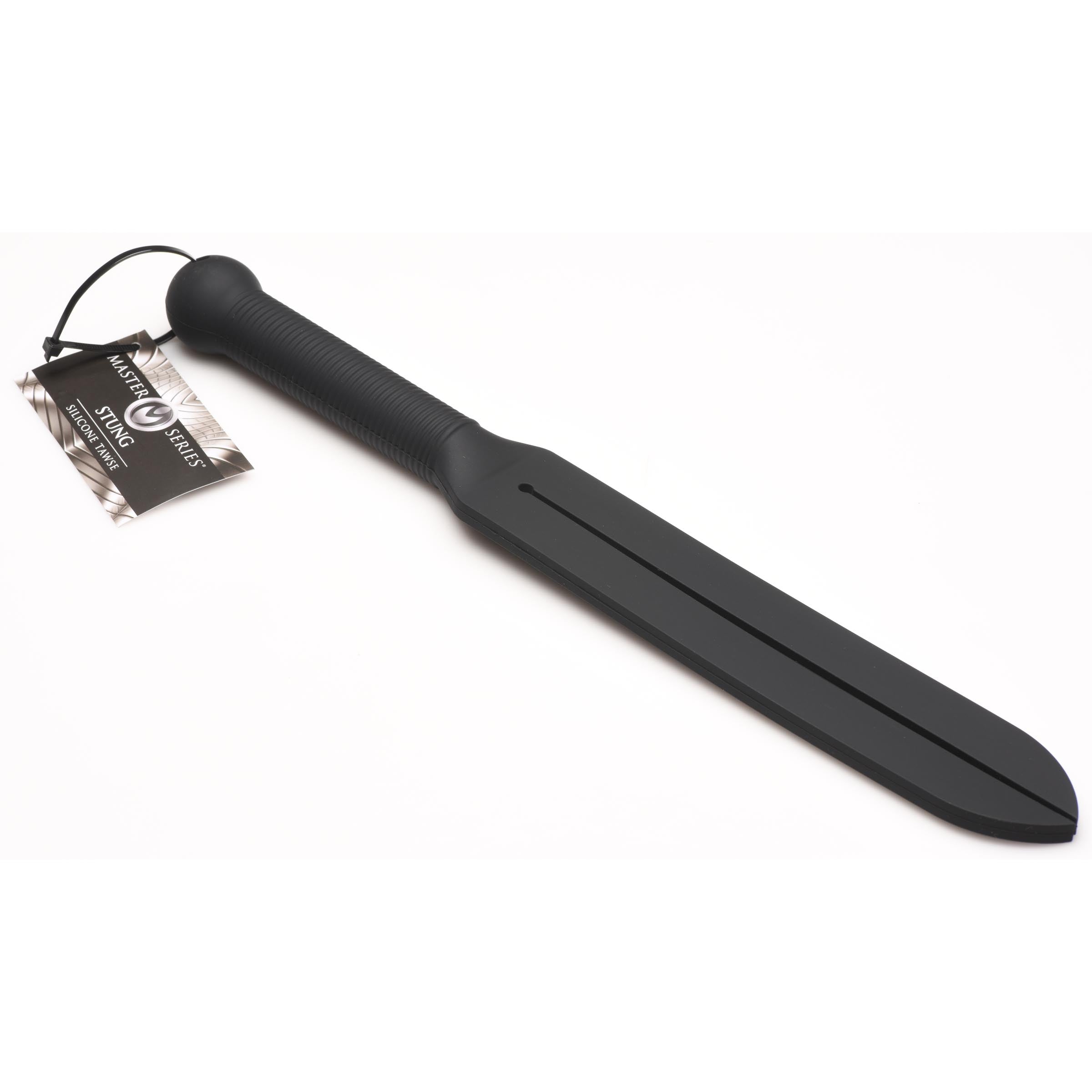 Master Series Stung Silicone Tawse - Red Black