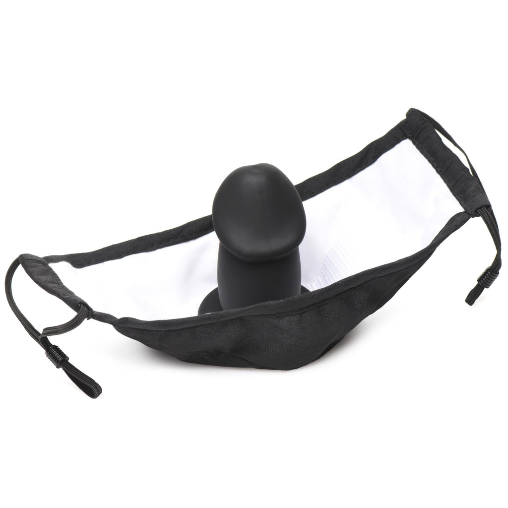 Master Series Mouth-Full Dildo Face Mask Black