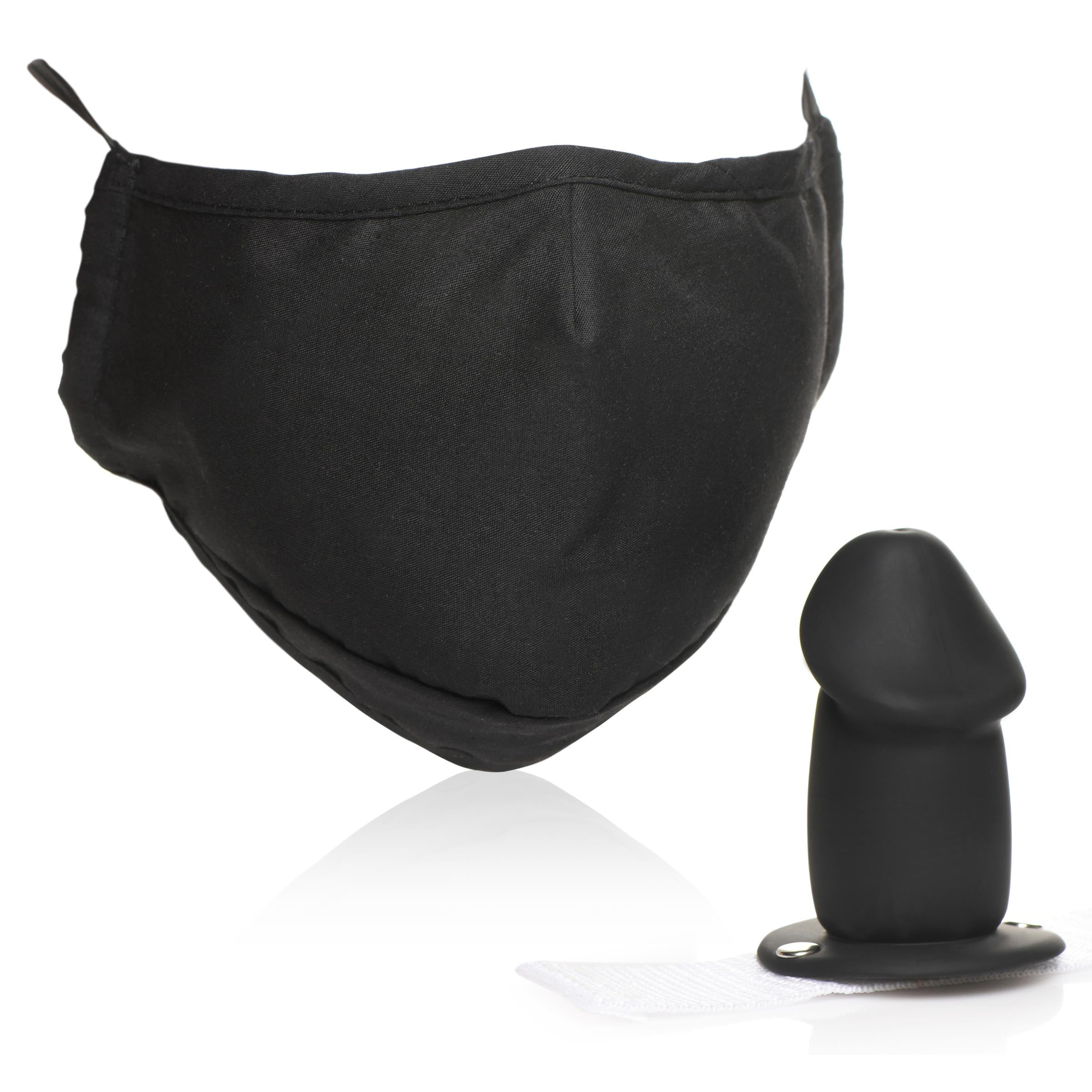 Master Series Mouth-Full Dildo Face Mask Black