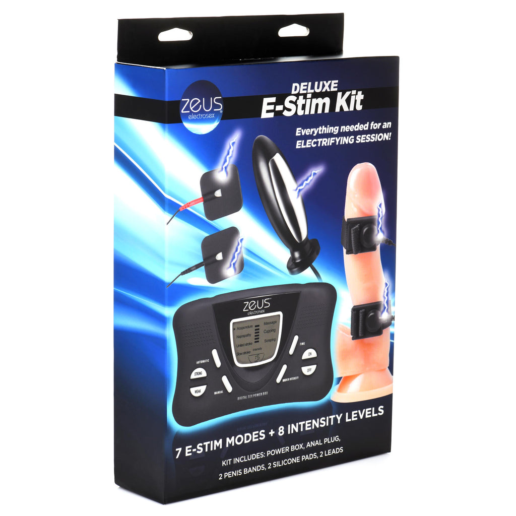 Zeus Electrosex Deluxe E-Stim Kit Black