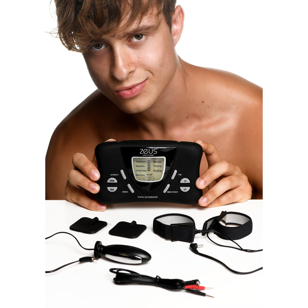 Zeus Electrosex Deluxe E-Stim Kit Black
