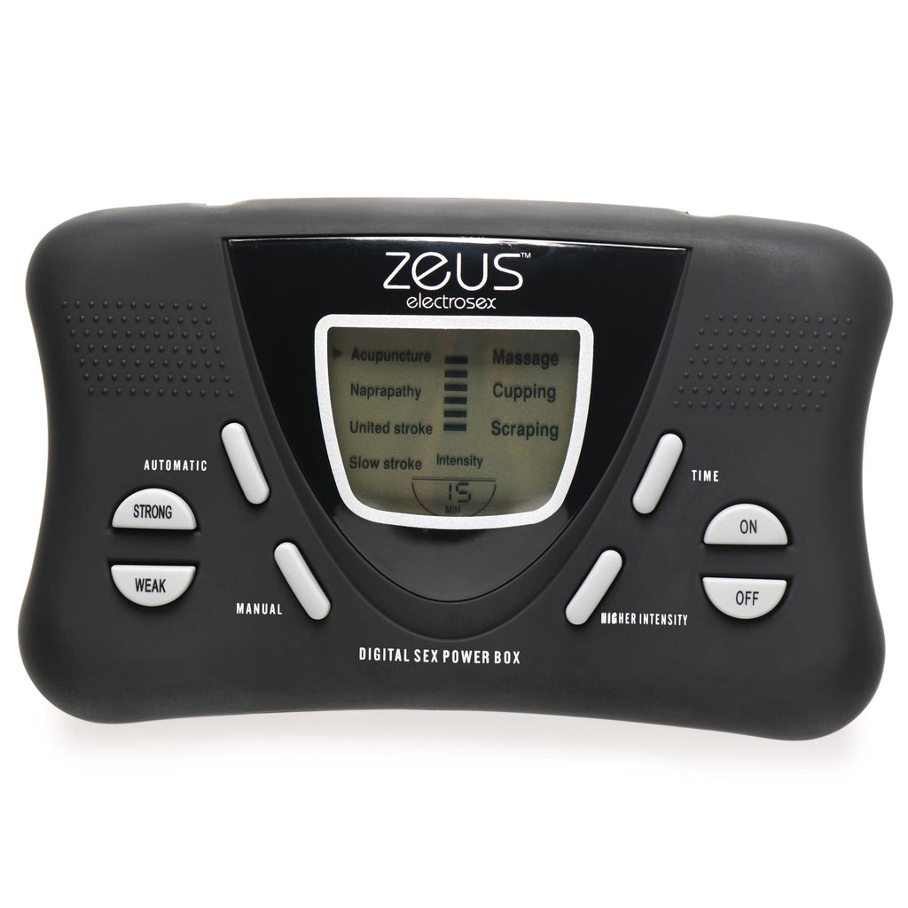 Zeus Electrosex Deluxe E-Stim Kit Black