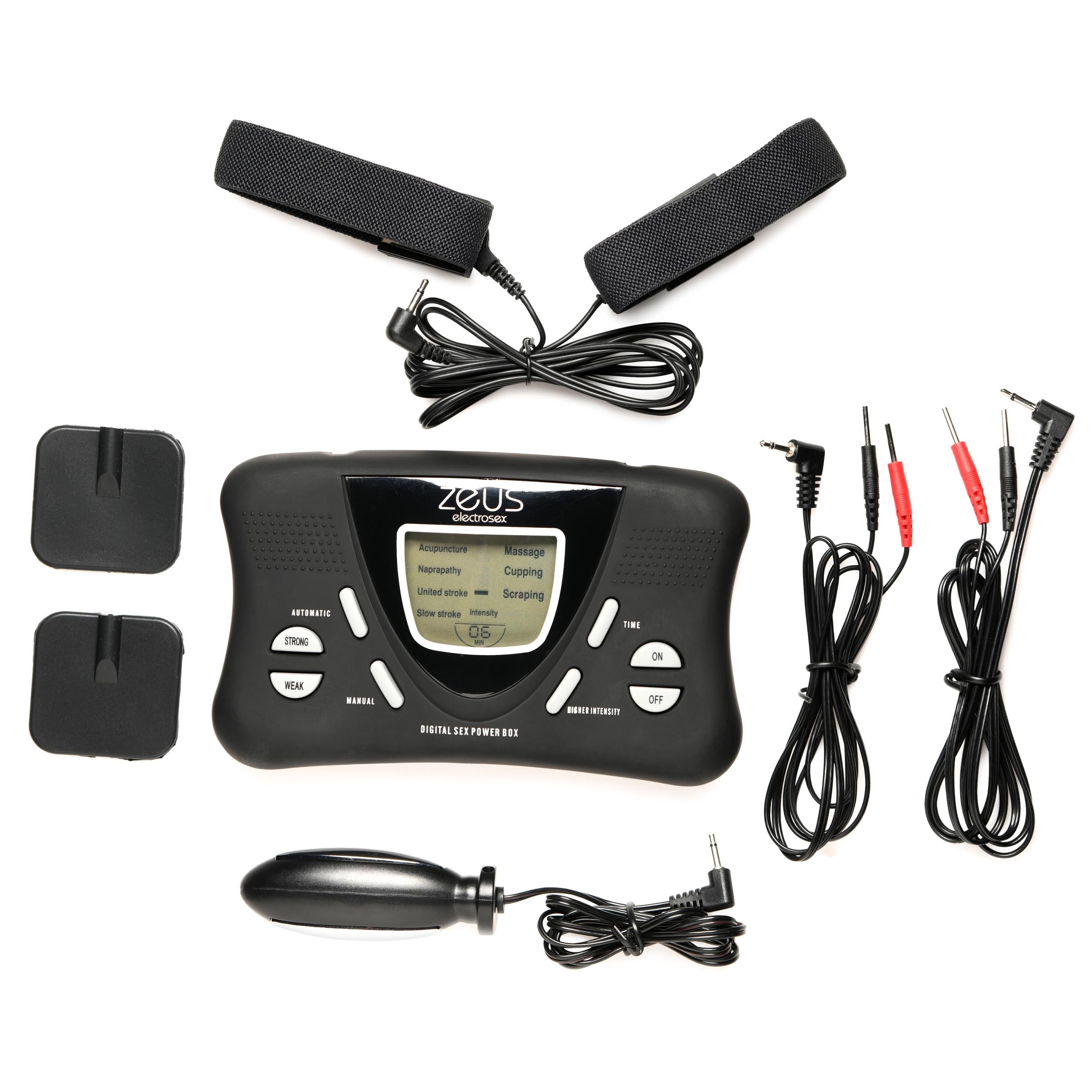 Zeus Electrosex Deluxe E-Stim Kit Black