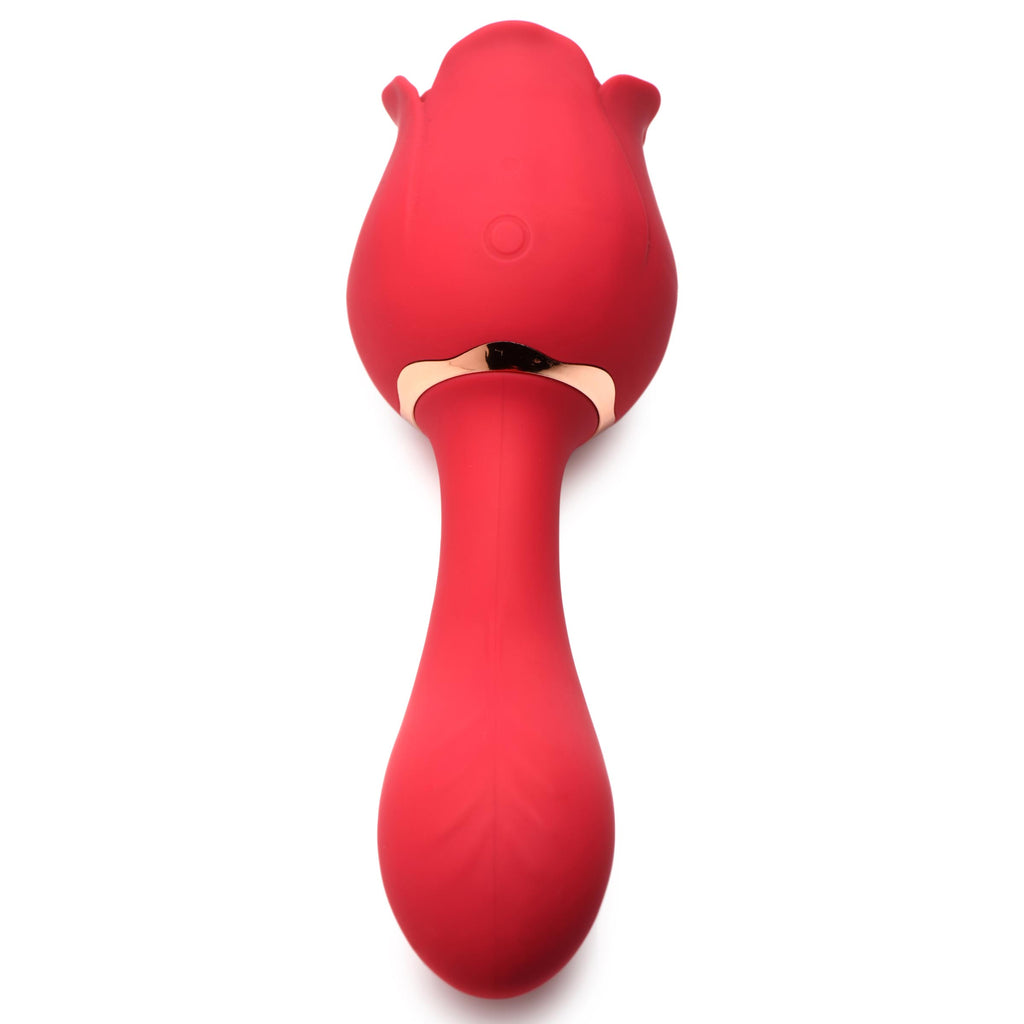 Bloomgasm Regal Rose Licking Rose Vibrator Red