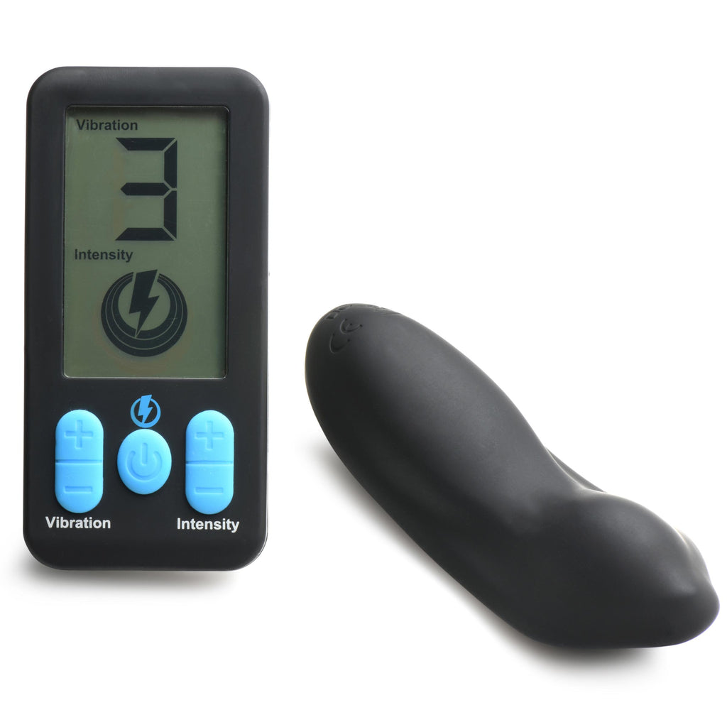 Zeus Electrosex E-Stim Panty Vibe with Remote Control Black