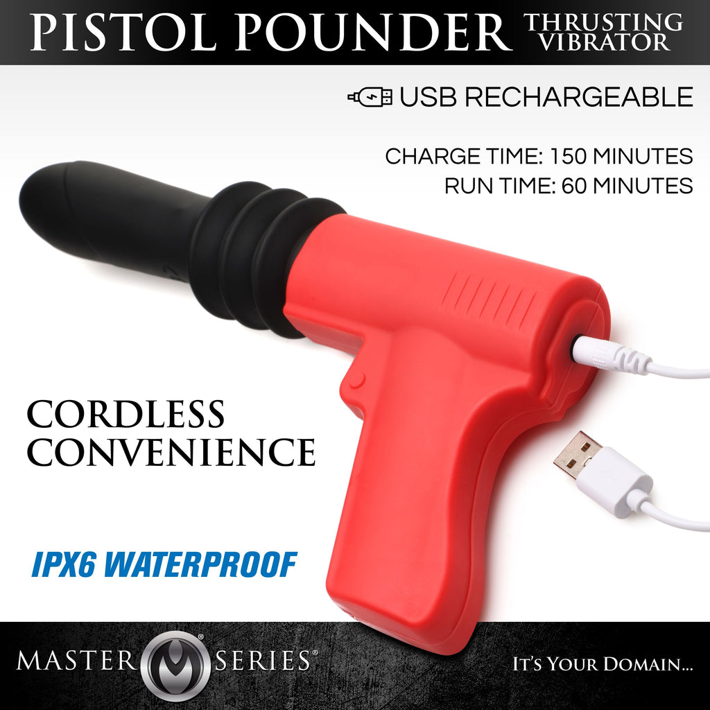 Master Series Pistola Pounder Thrusting Vibrator Multi