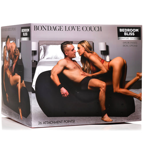 Bedroom Bliss Signature Collection Bondage Love Couch Black