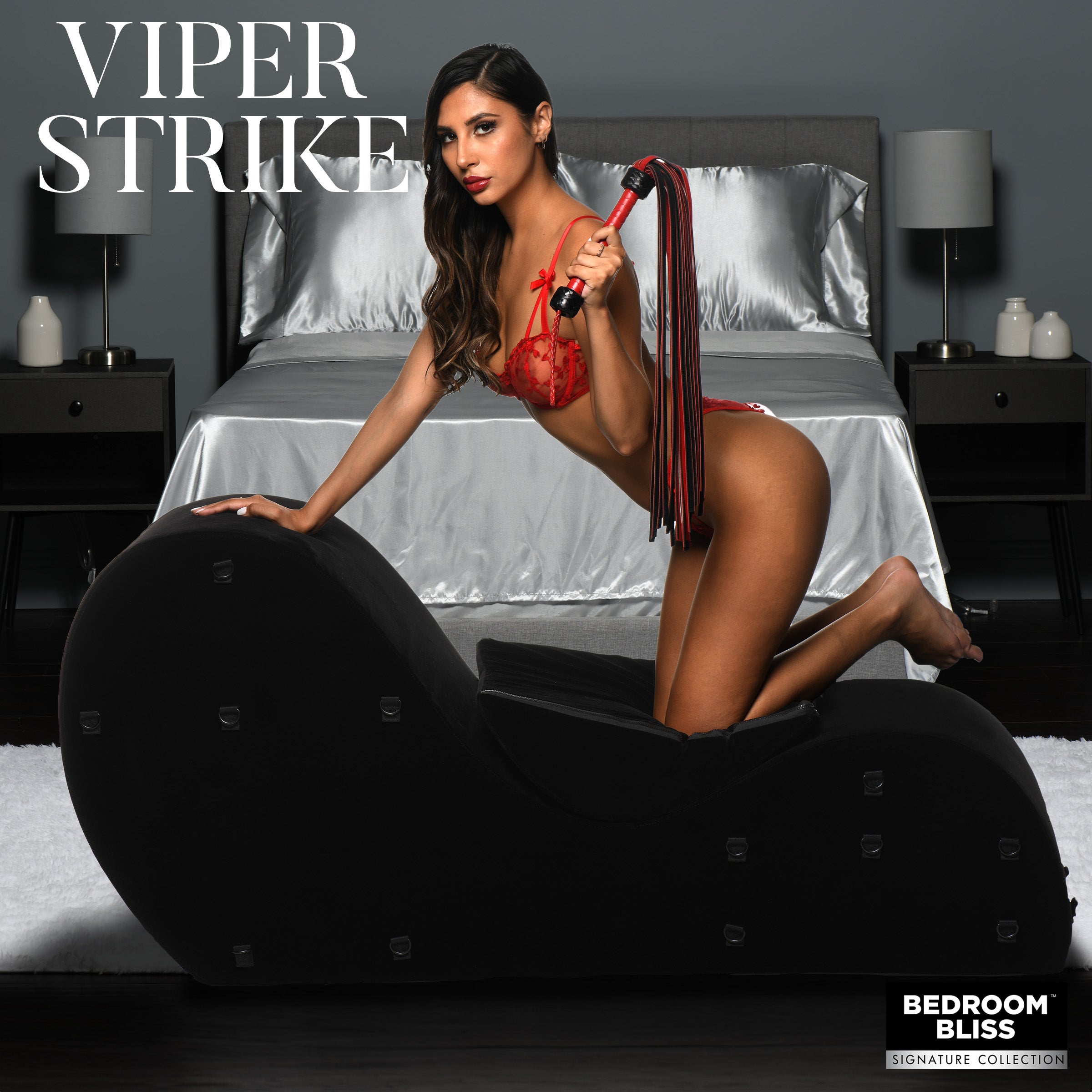 Bedroom Bliss Signature Collection Bondage Love Couch Black