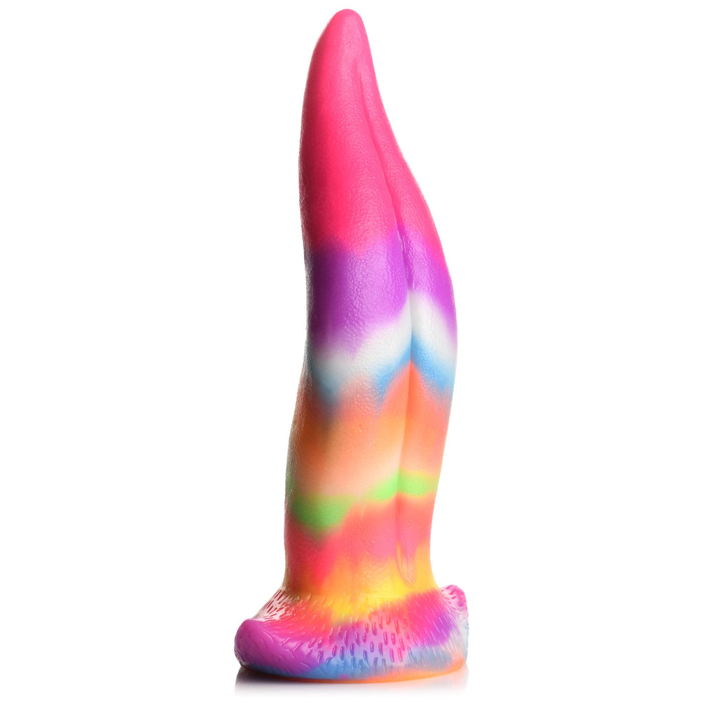 Creature Cocks Unicorn Kiss Unicorn Tongue Glow-in-the-Dark Silicone Dildo Multi