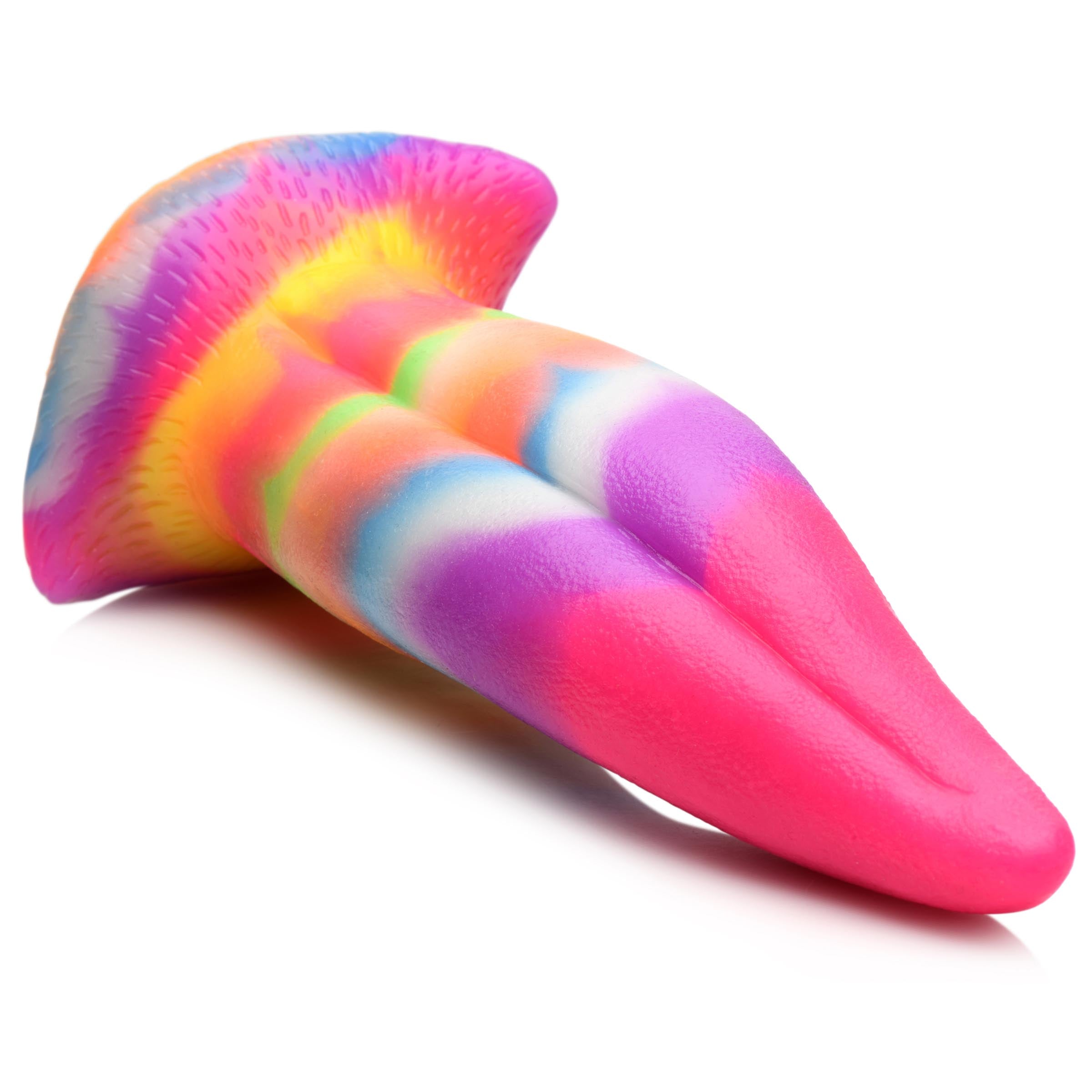 Creature Cocks Unicorn Kiss Unicorn Tongue Glow-in-the-Dark Silicone Dildo Multi