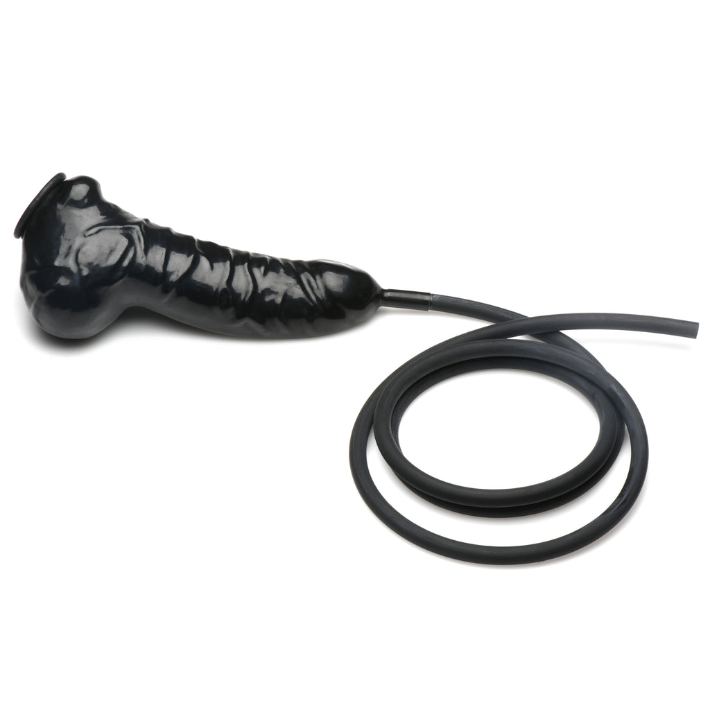 Master Series Guzzler Realistic Penis Sheath with Tube Black