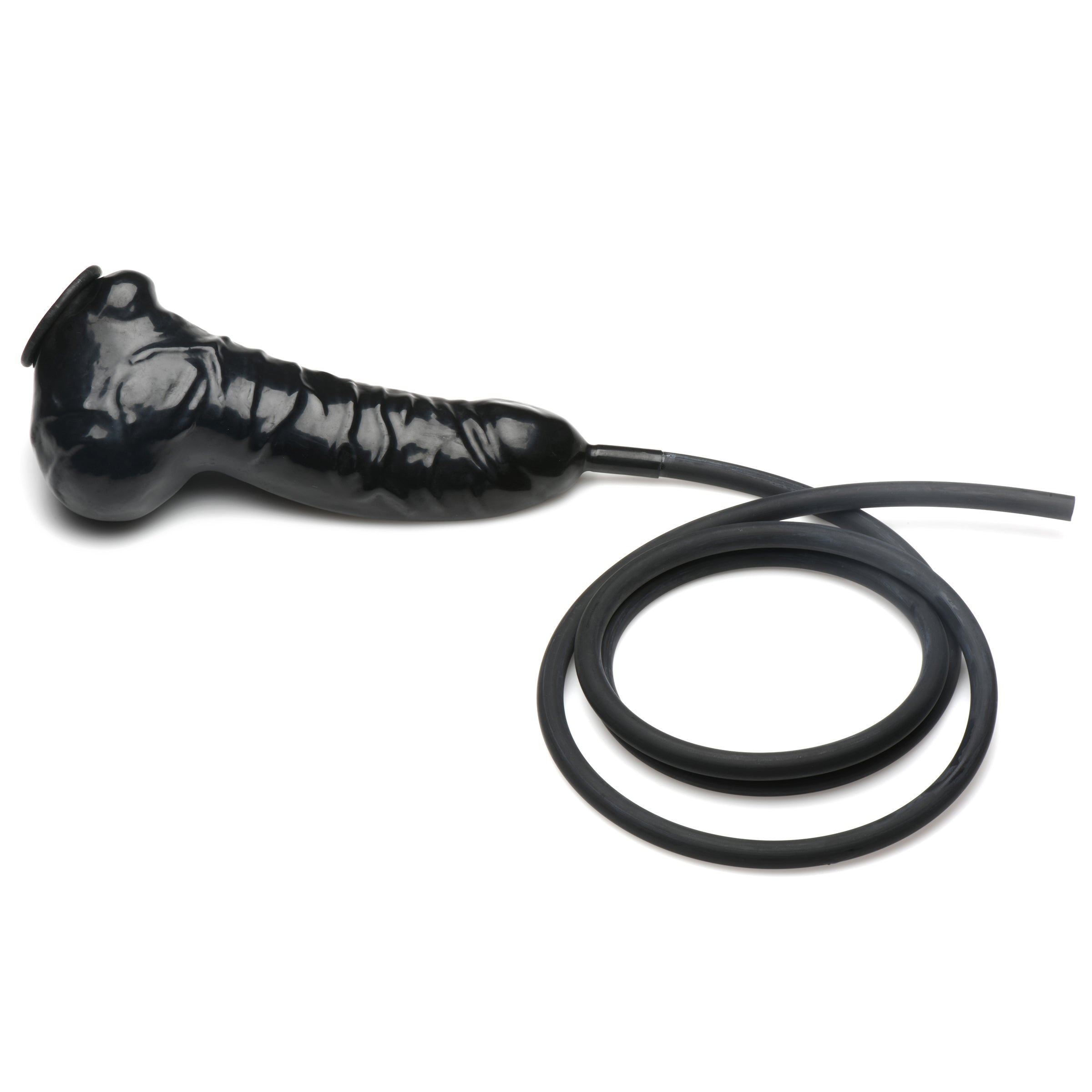 Master Series Guzzler Realistic Penis Sheath with Tube Black