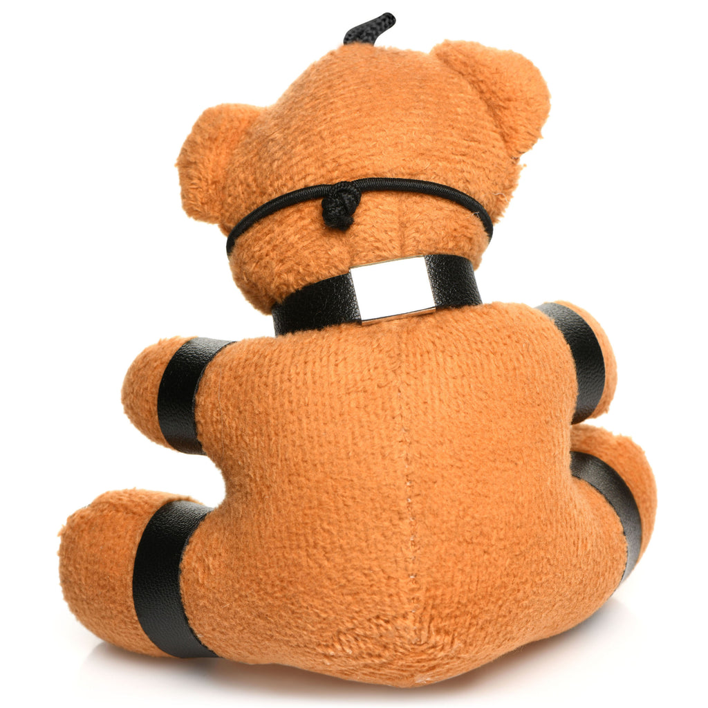 Master Series Gagged Teddy Bear Keychain Brown