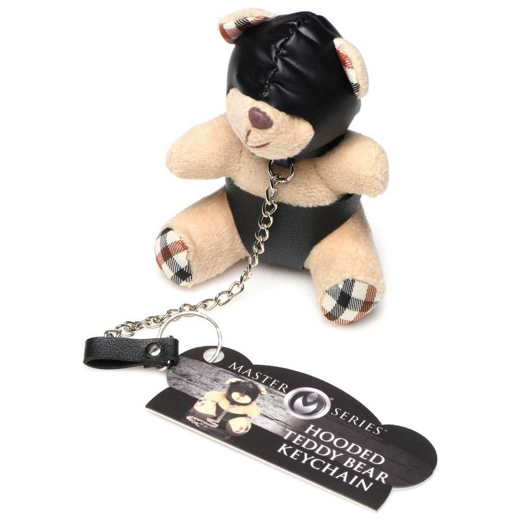 Master Series Hooded Teddy Bear Keychain Brown
